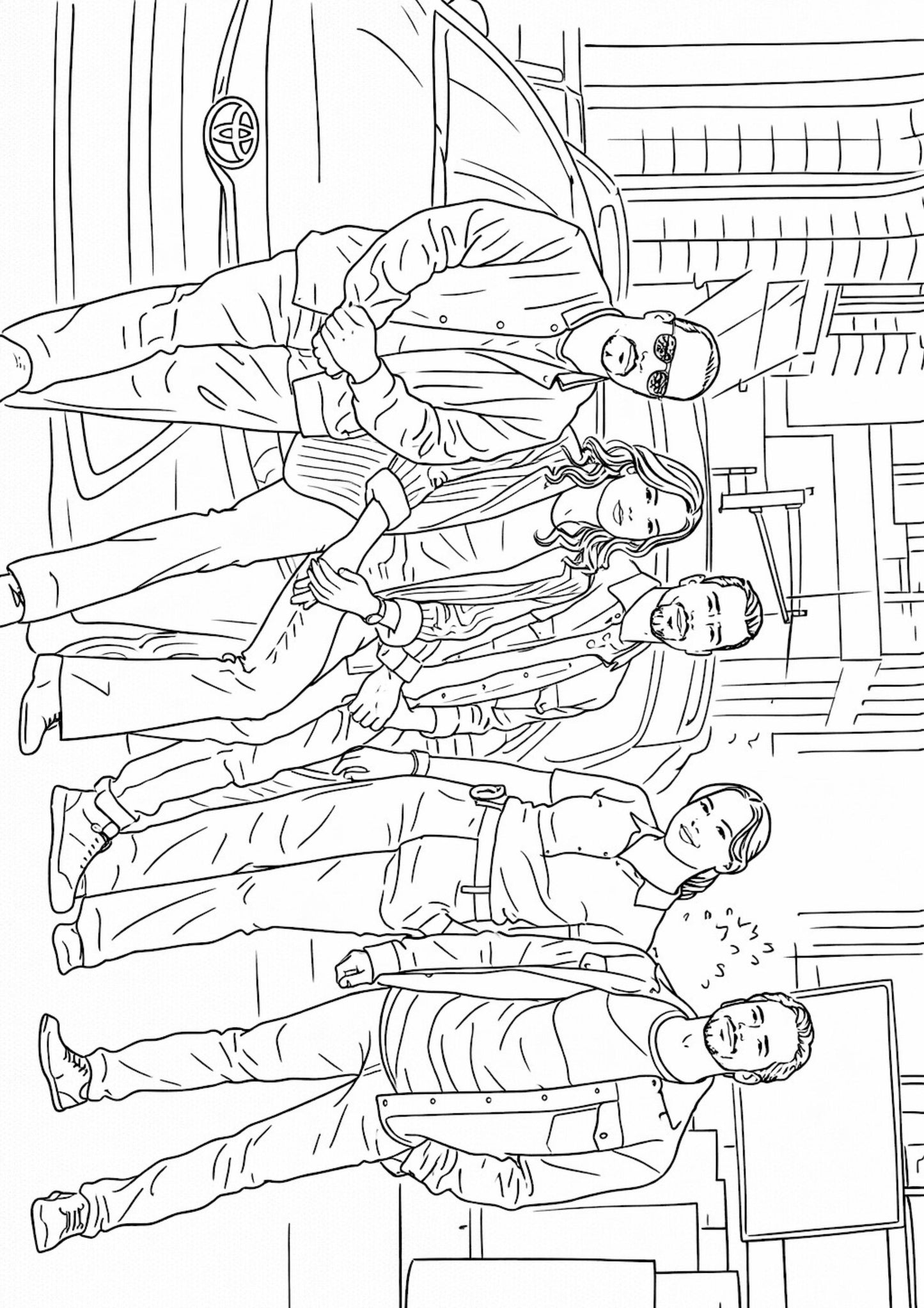 Law and Order Colouring Book