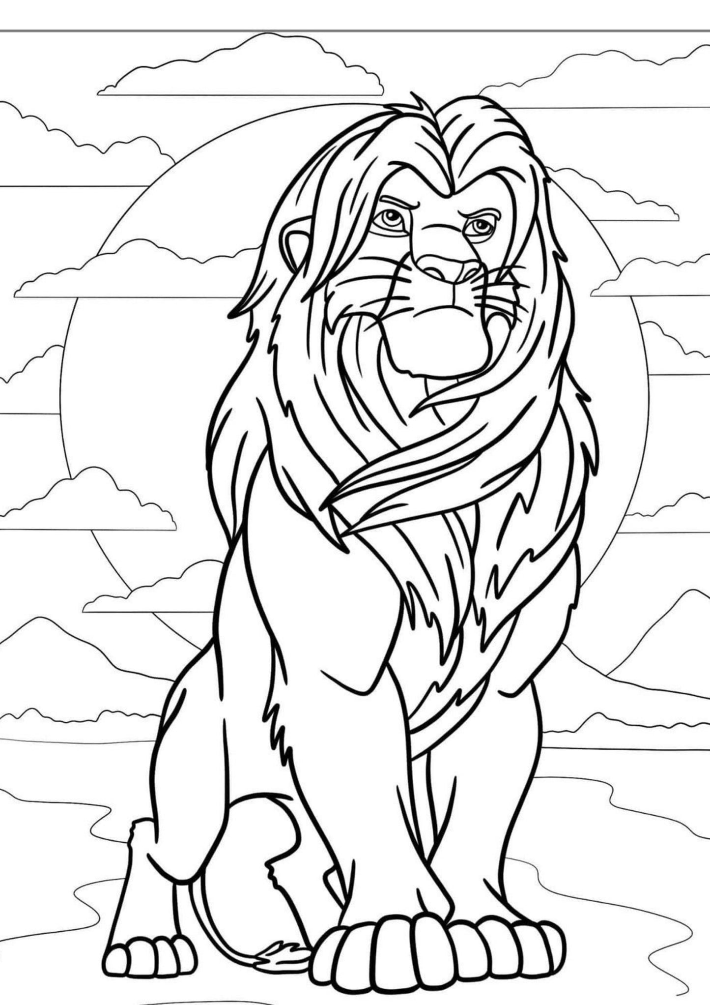 Lion King Colouring Book
