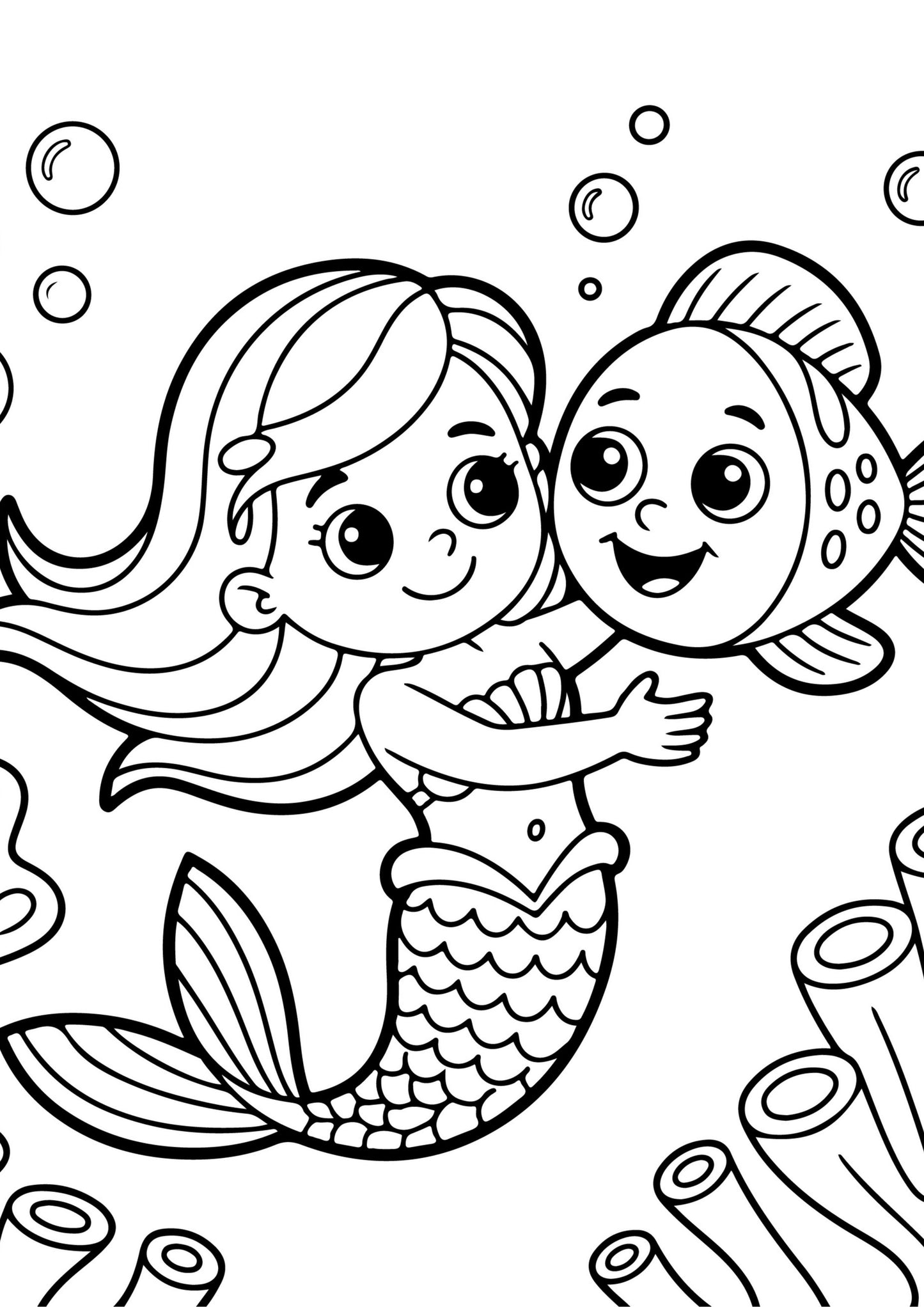 Mermaids Colouring Book