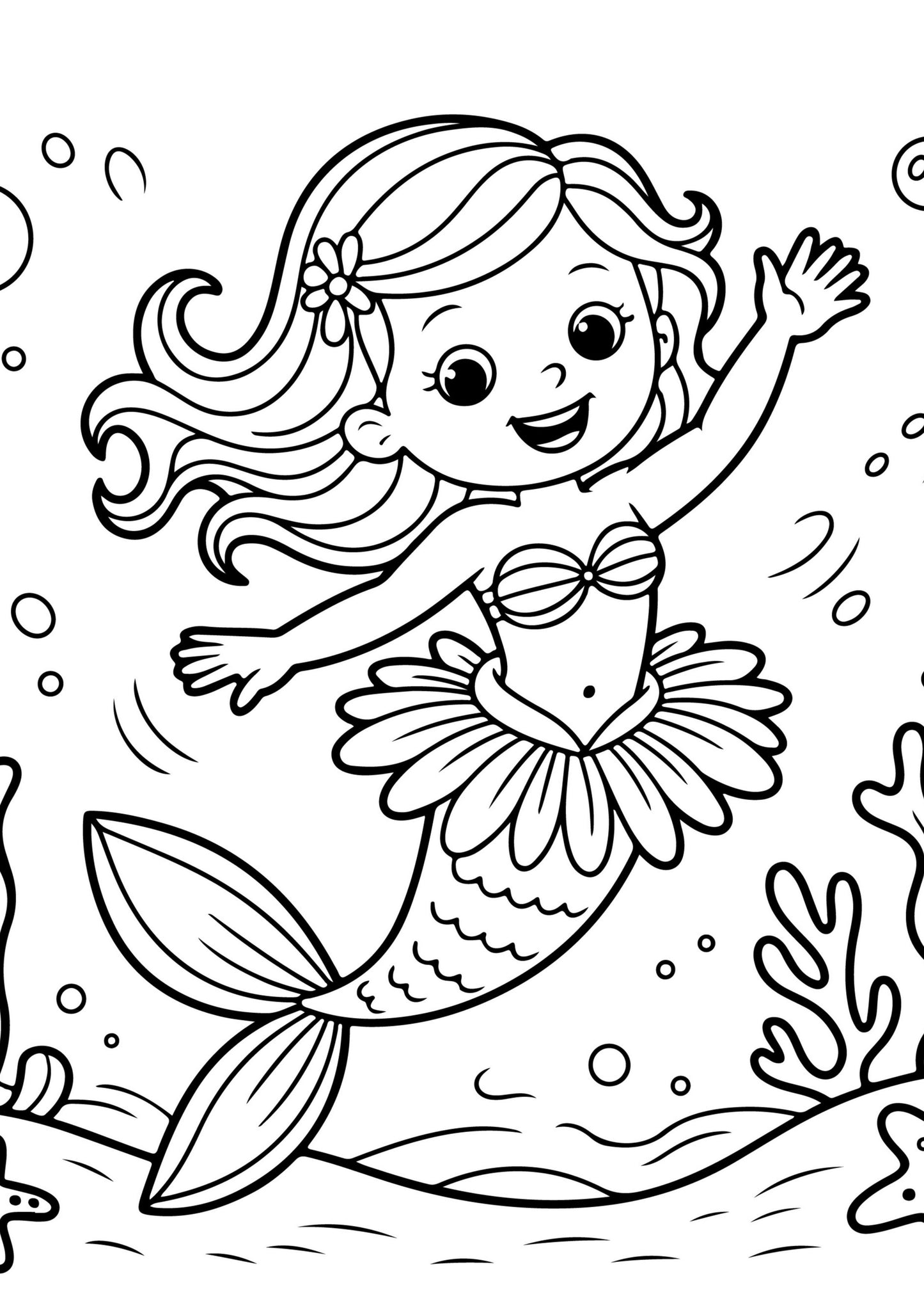 Mermaids Colouring Book
