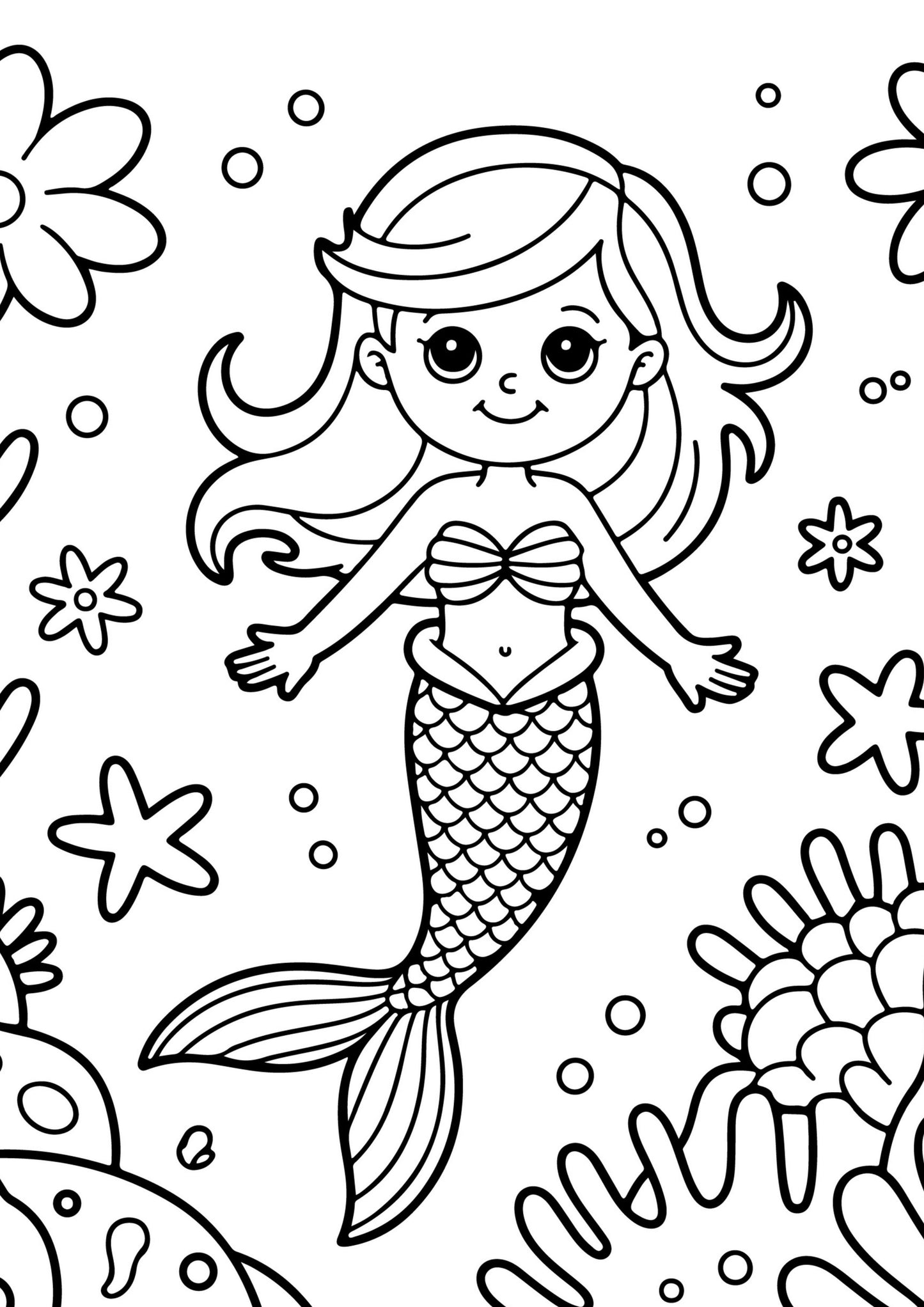 Mermaids Colouring Book