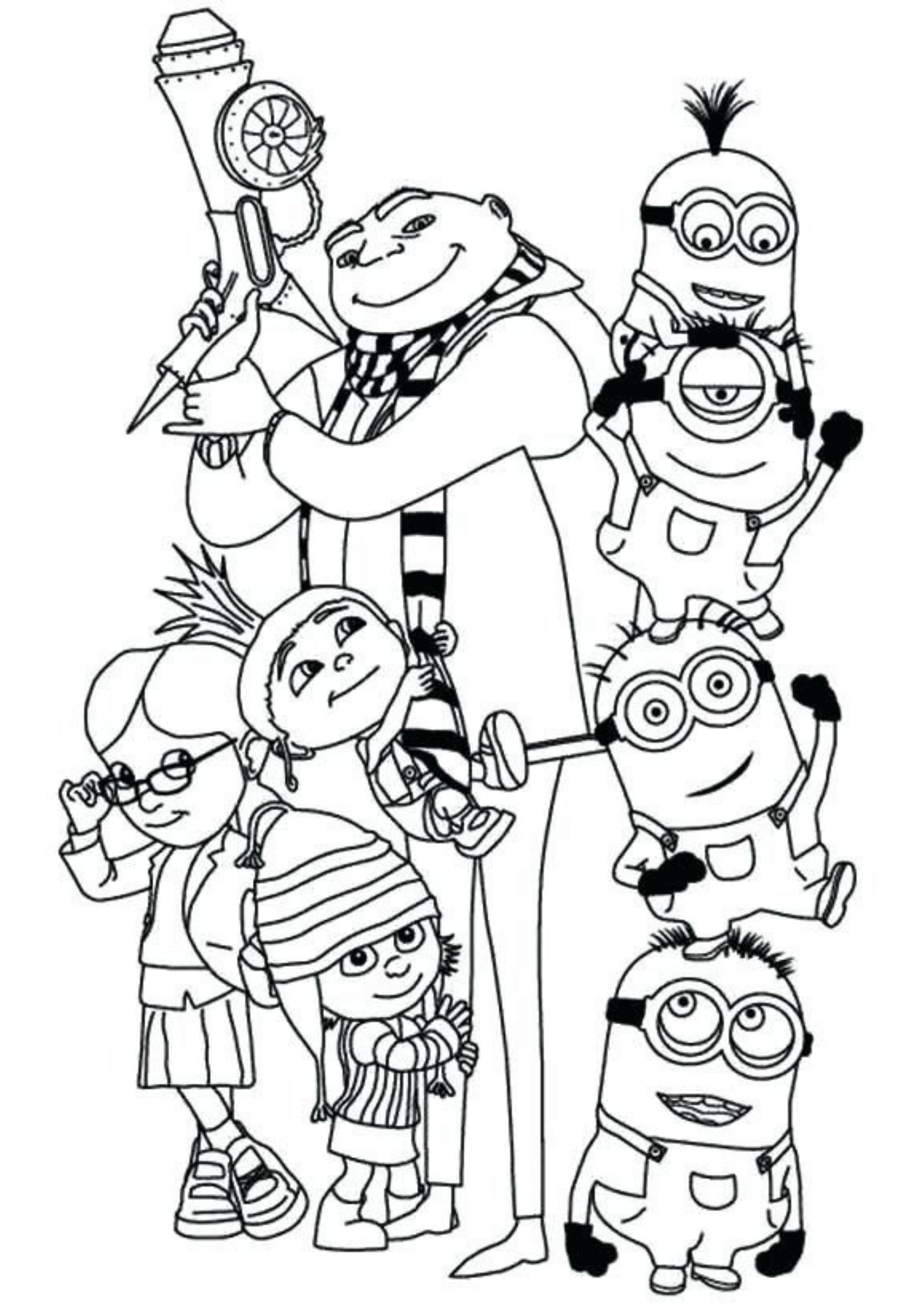 Minions Colouring Book
