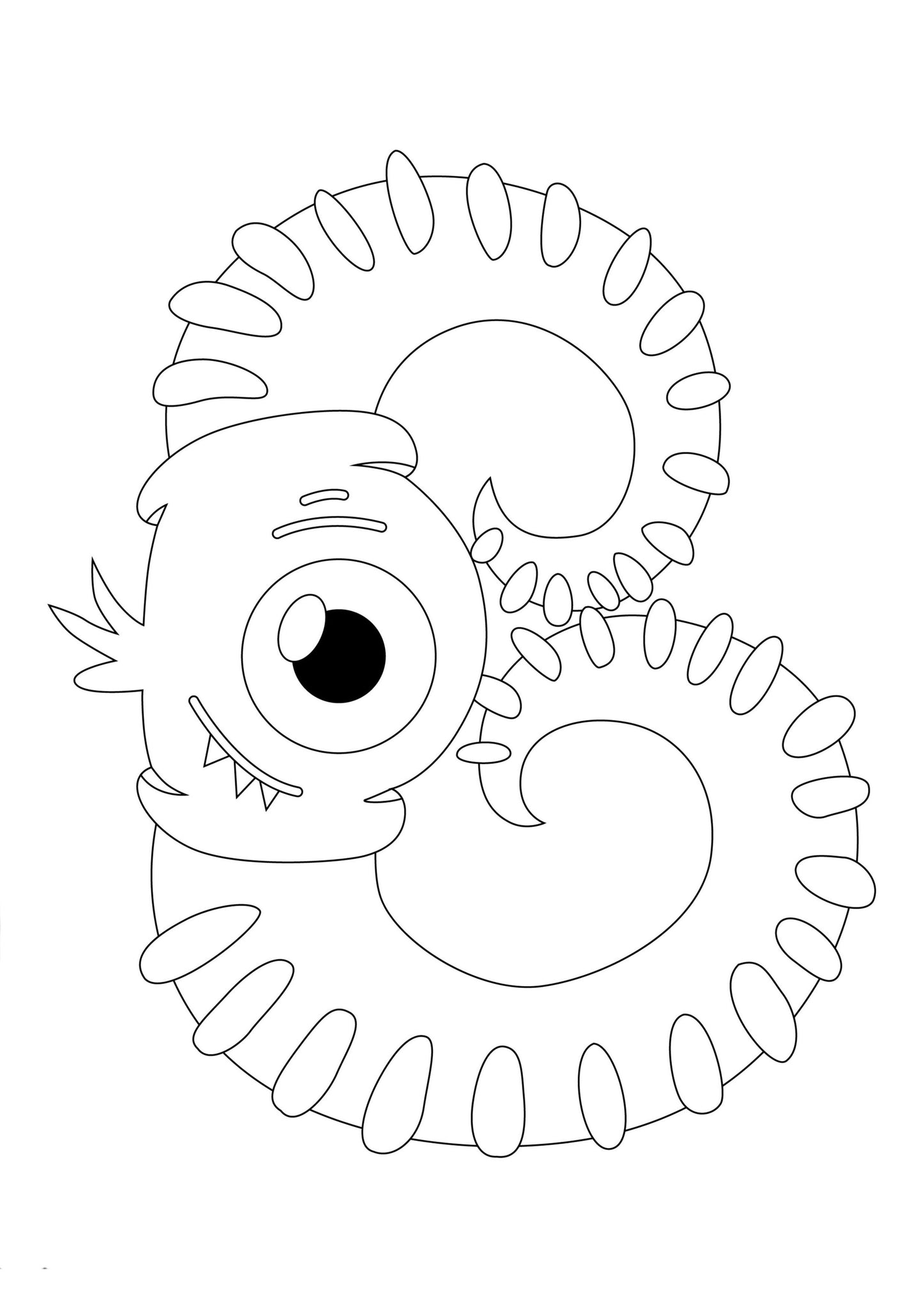 Monster Alphabet Colouring Book
