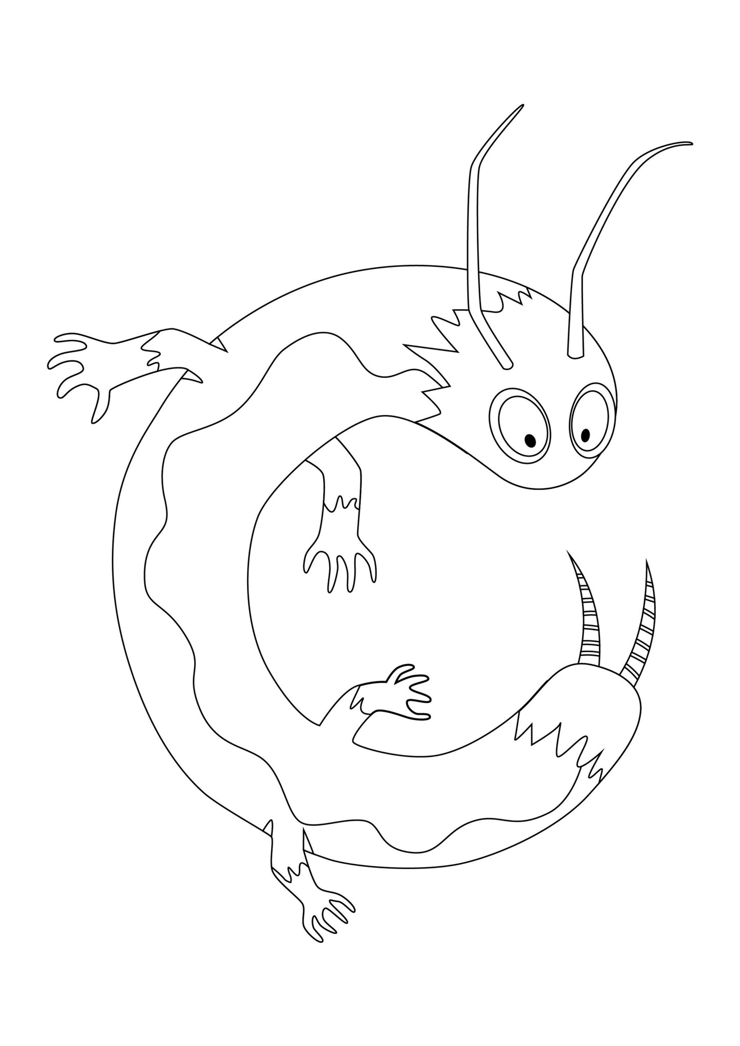 Monster Alphabet Colouring Book