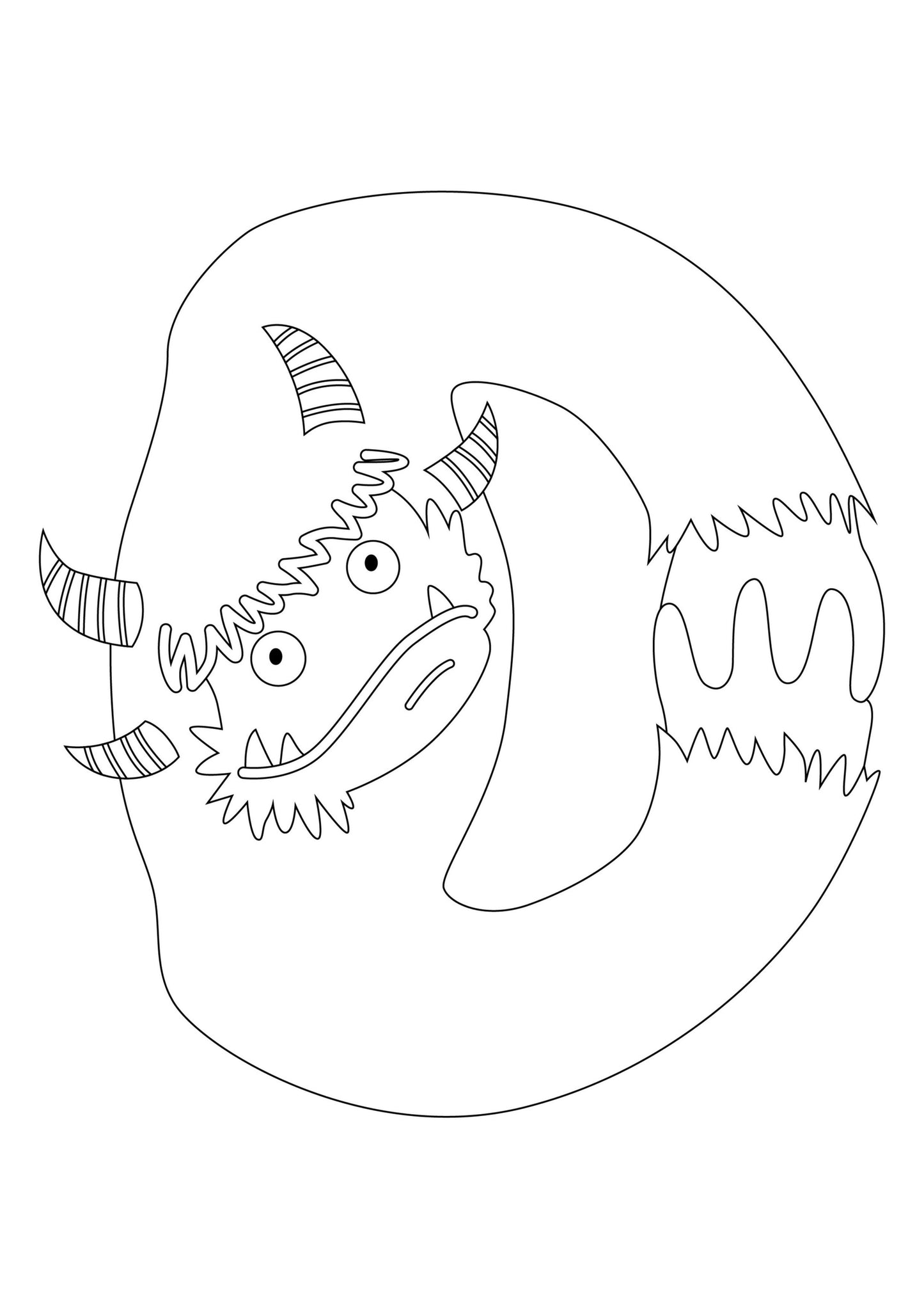 Monster Alphabet Colouring Book
