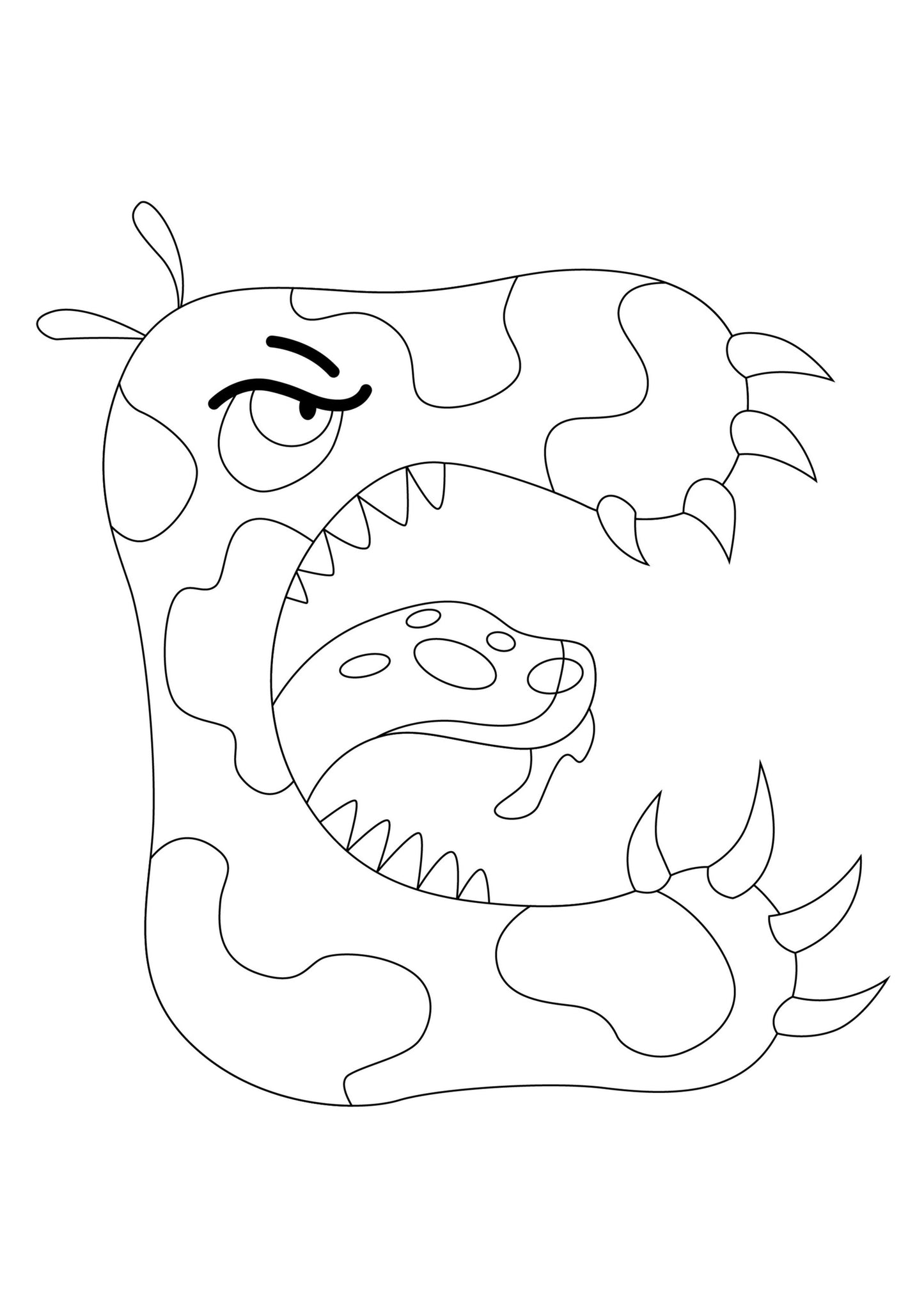 Monster Alphabet Colouring Book