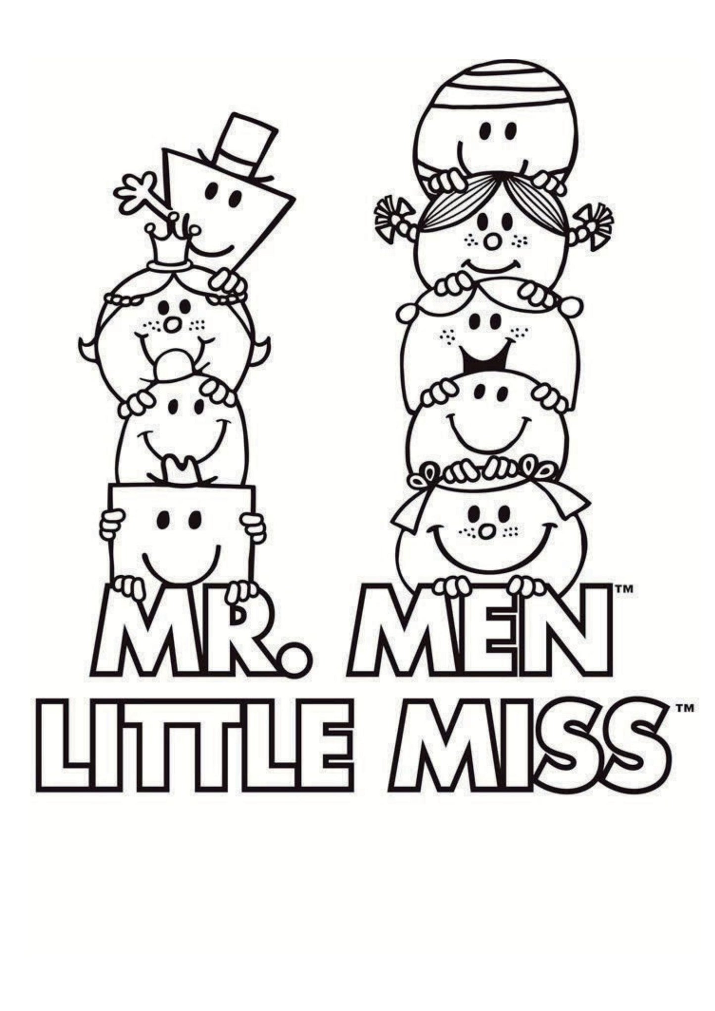 Mr Men and Little Miss Colouring Book
