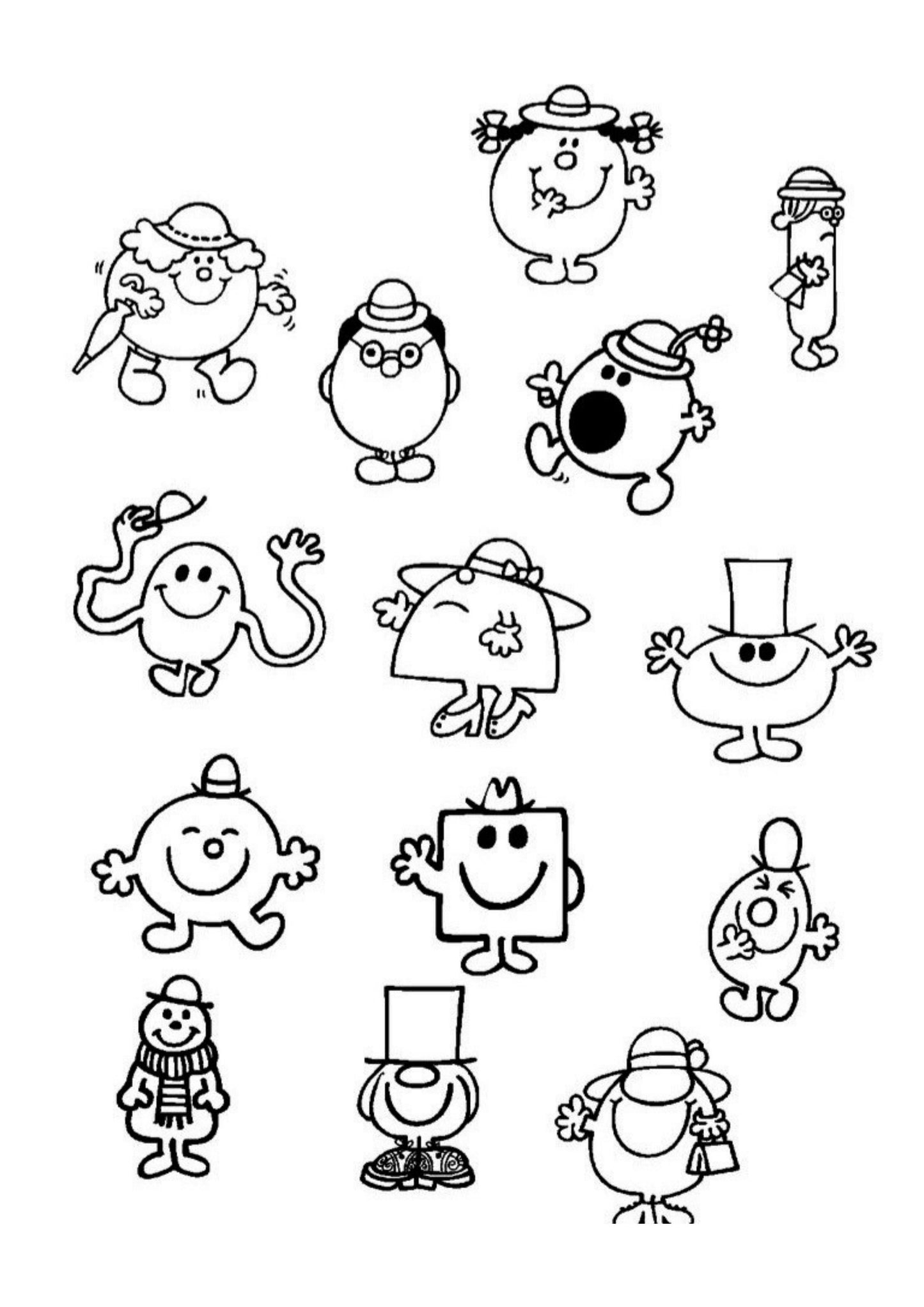 Mr Men and Little Miss Colouring Book