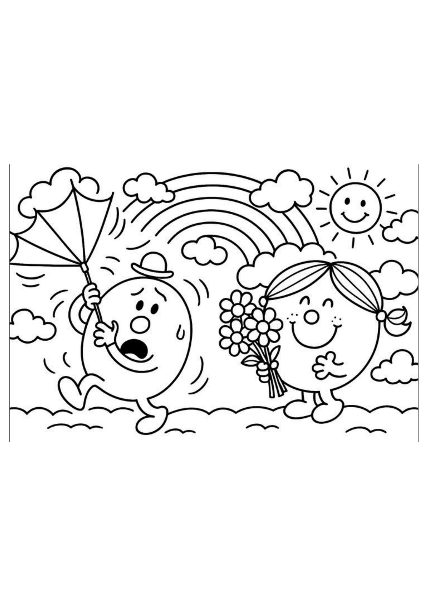 Mr Men and Little Miss Colouring Book