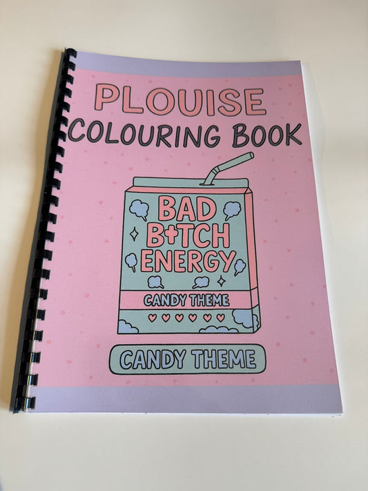 P Louise Bad Bitch Gold Heart Colouring Book