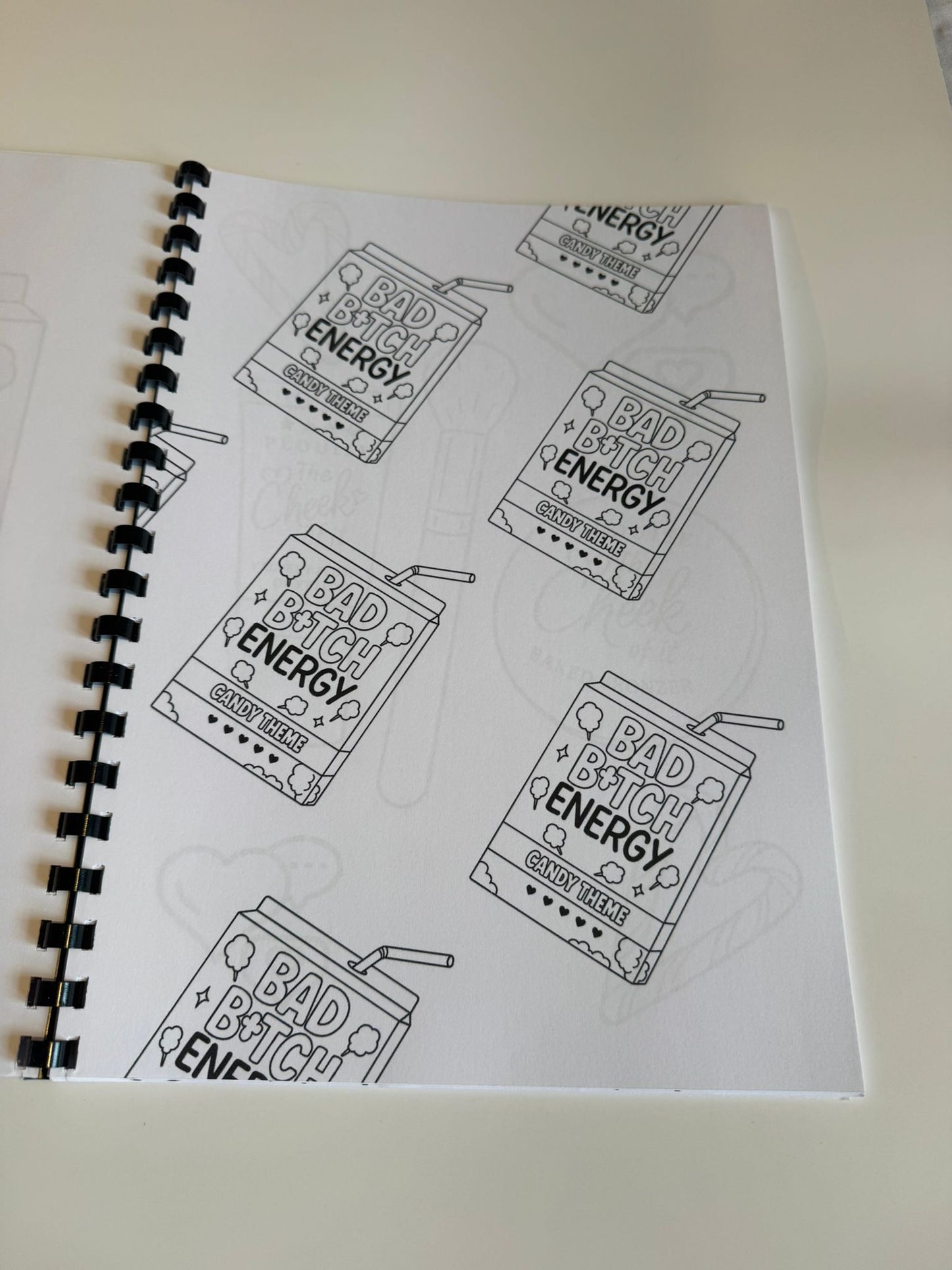 P Louise Bad Bitch Gold Heart Colouring Book