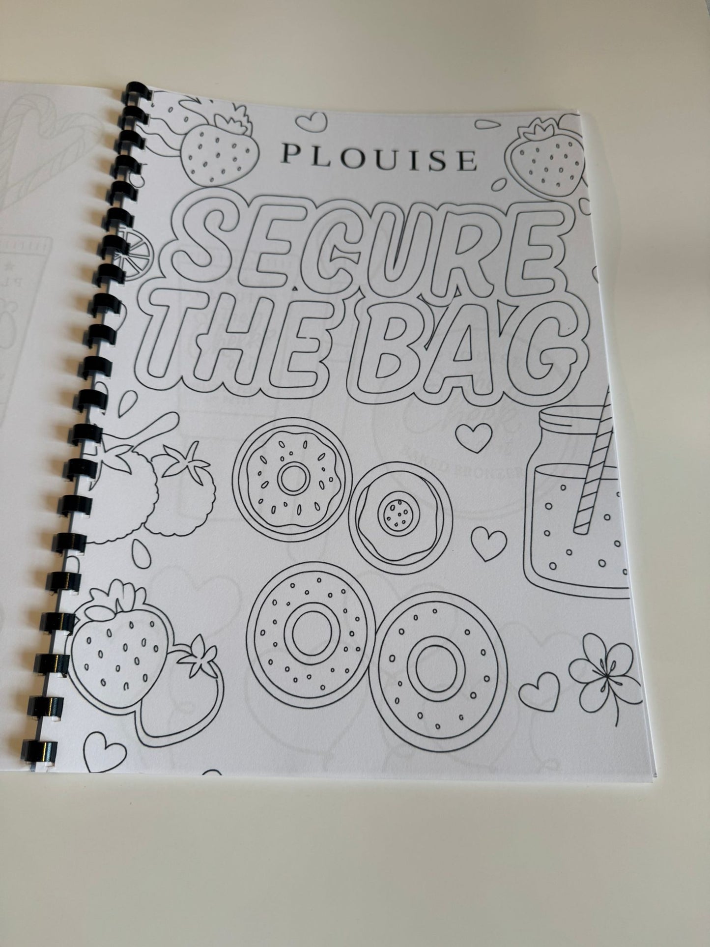 P Louise Bad Bitch Gold Heart Colouring Book