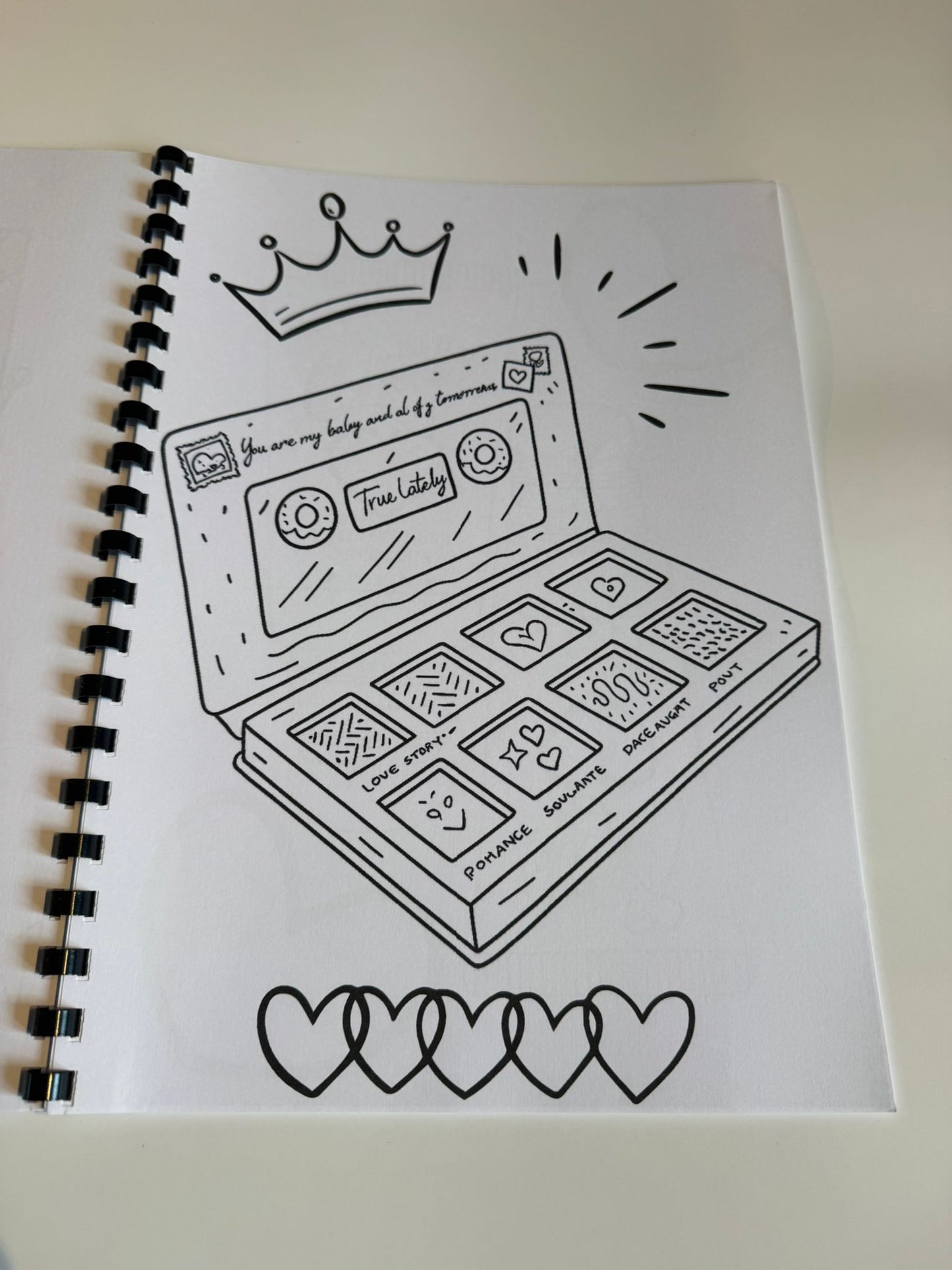 P Louise Bad Bitch Gold Heart Colouring Book