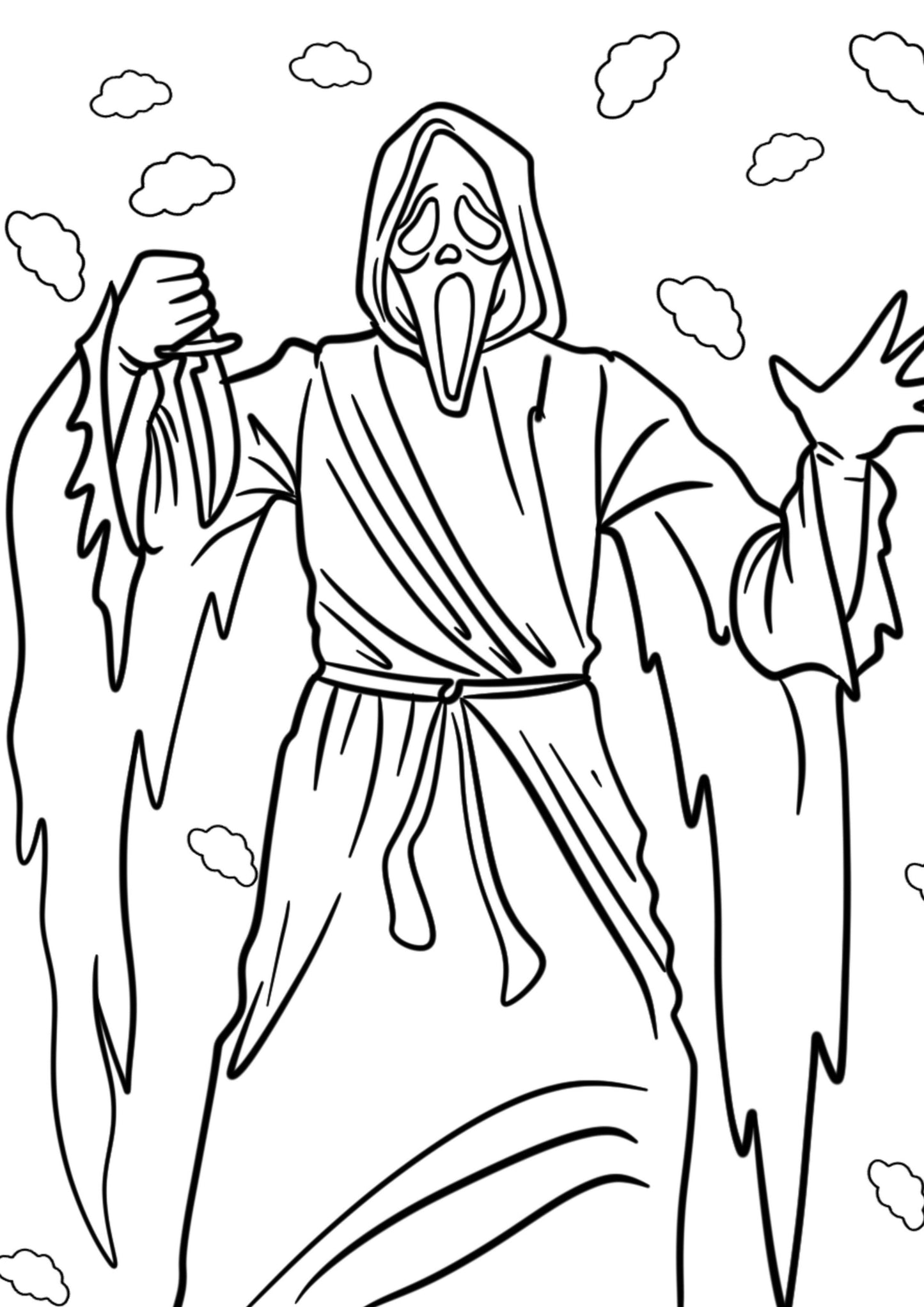 Scary Movie Colouring Book
