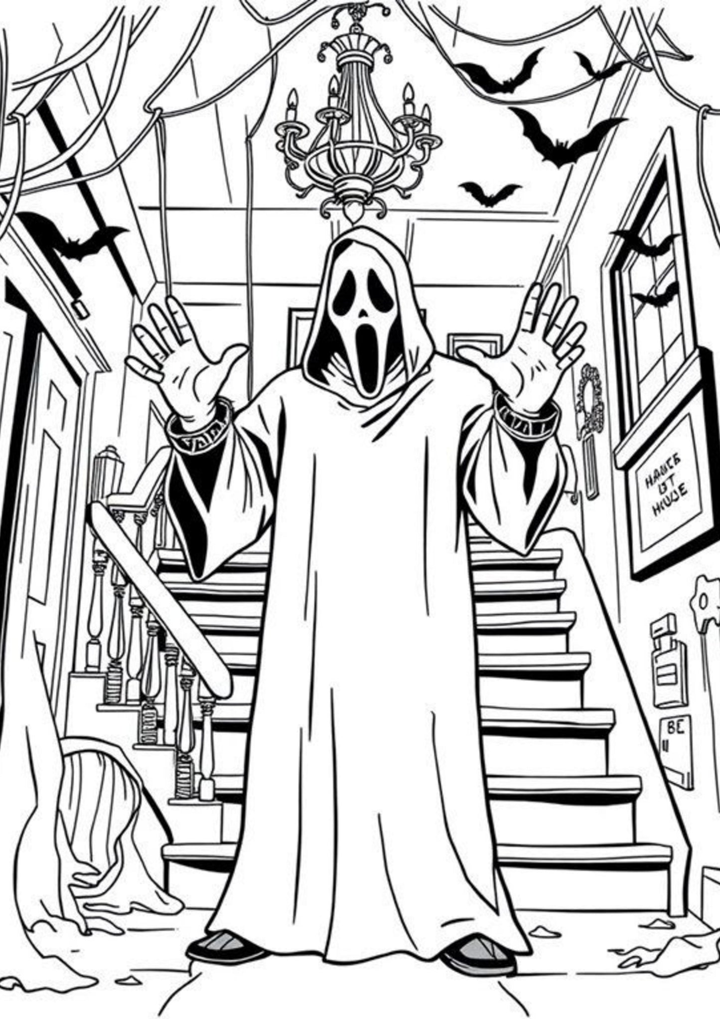 Scary Movie Colouring Book