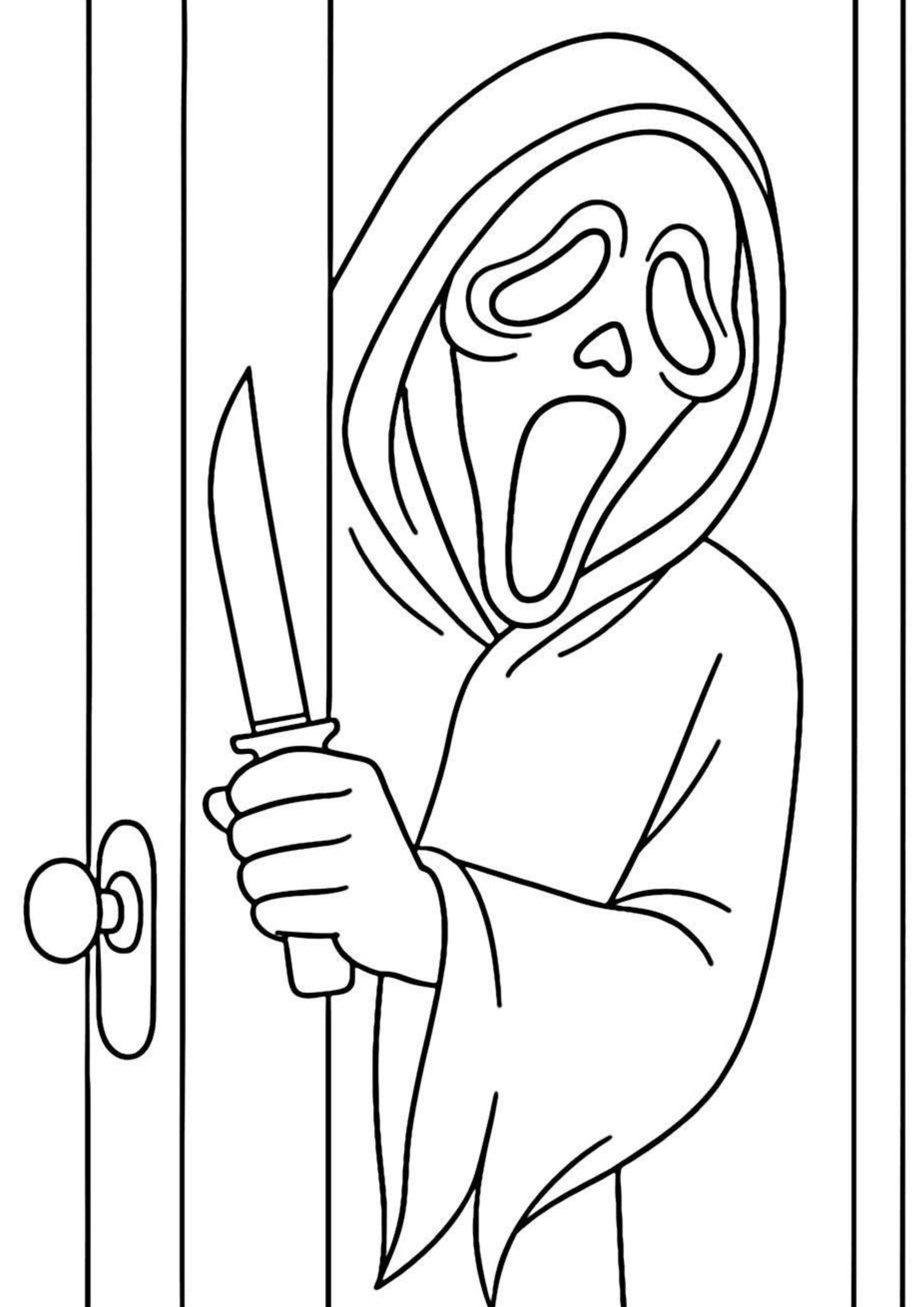 Scary Movie Colouring Book