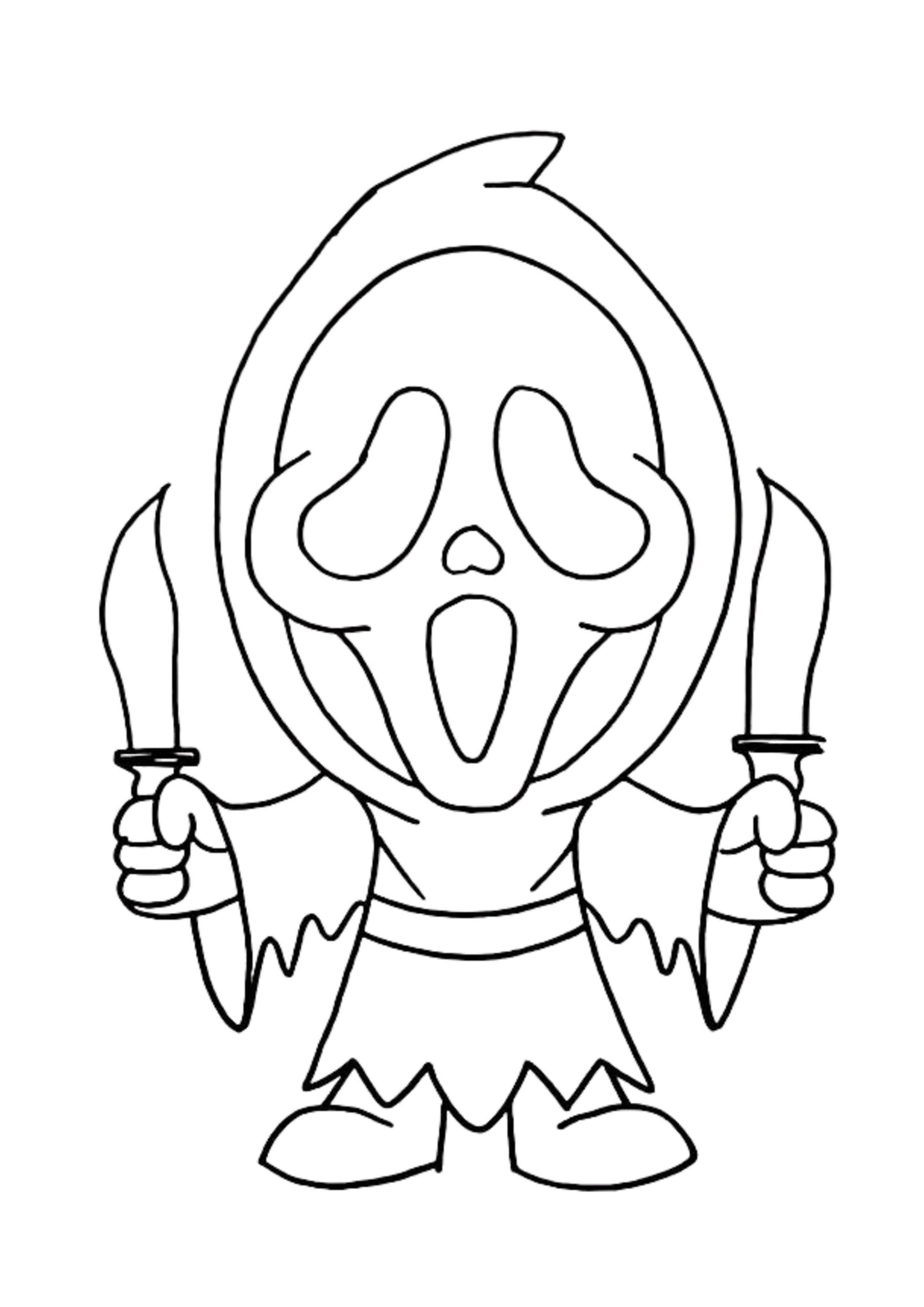 Scary Movie Colouring Book