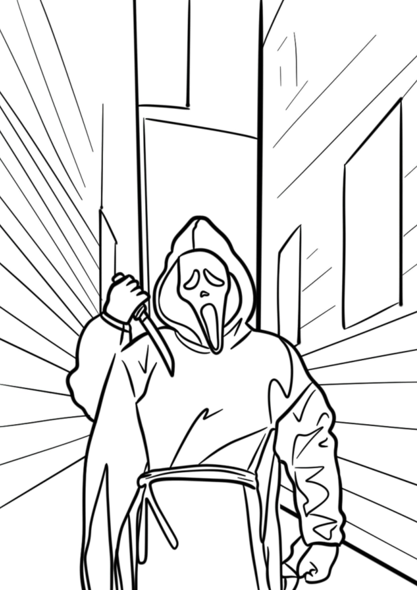 Scary Movie Colouring Book