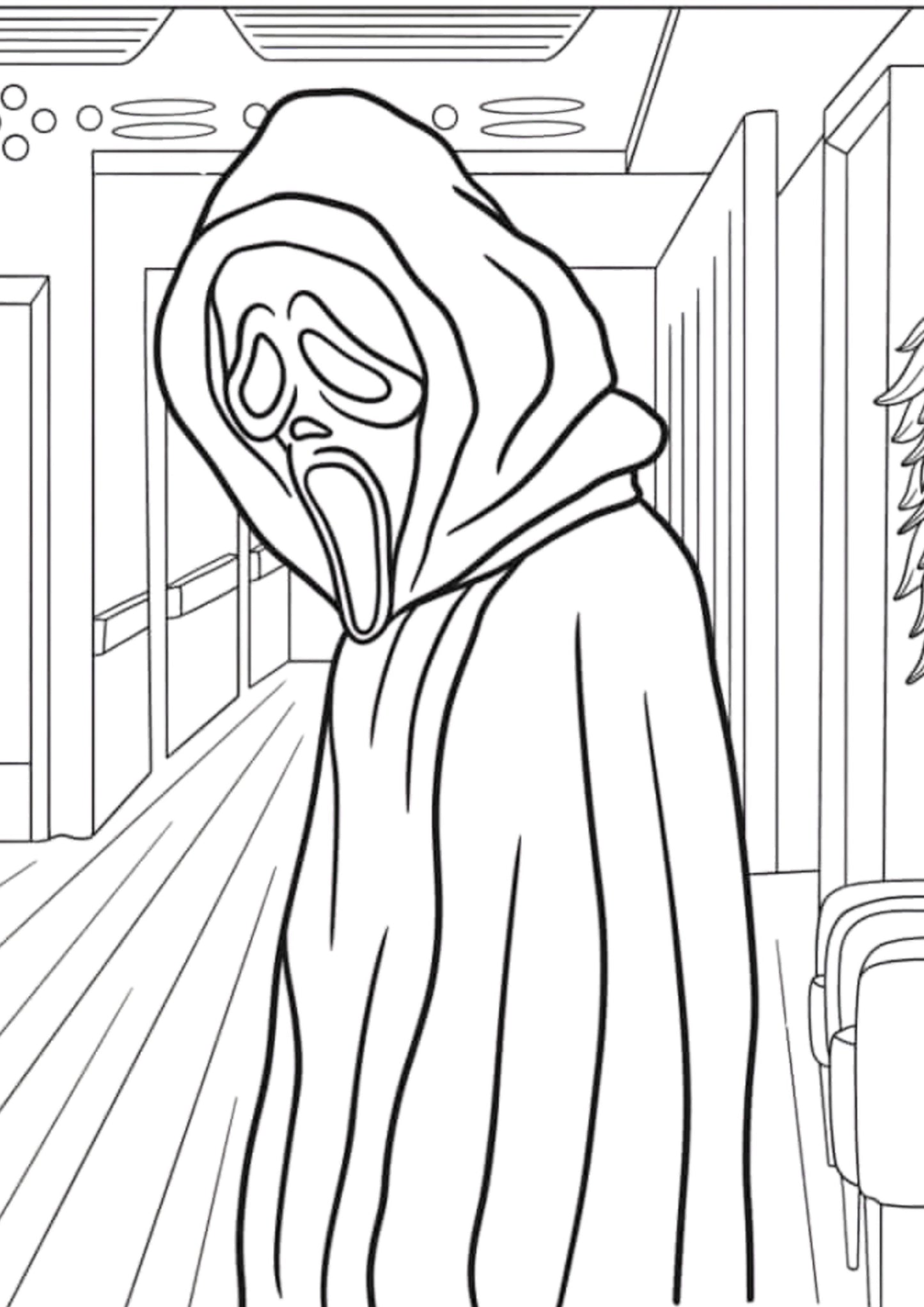 Scary Movie Colouring Book