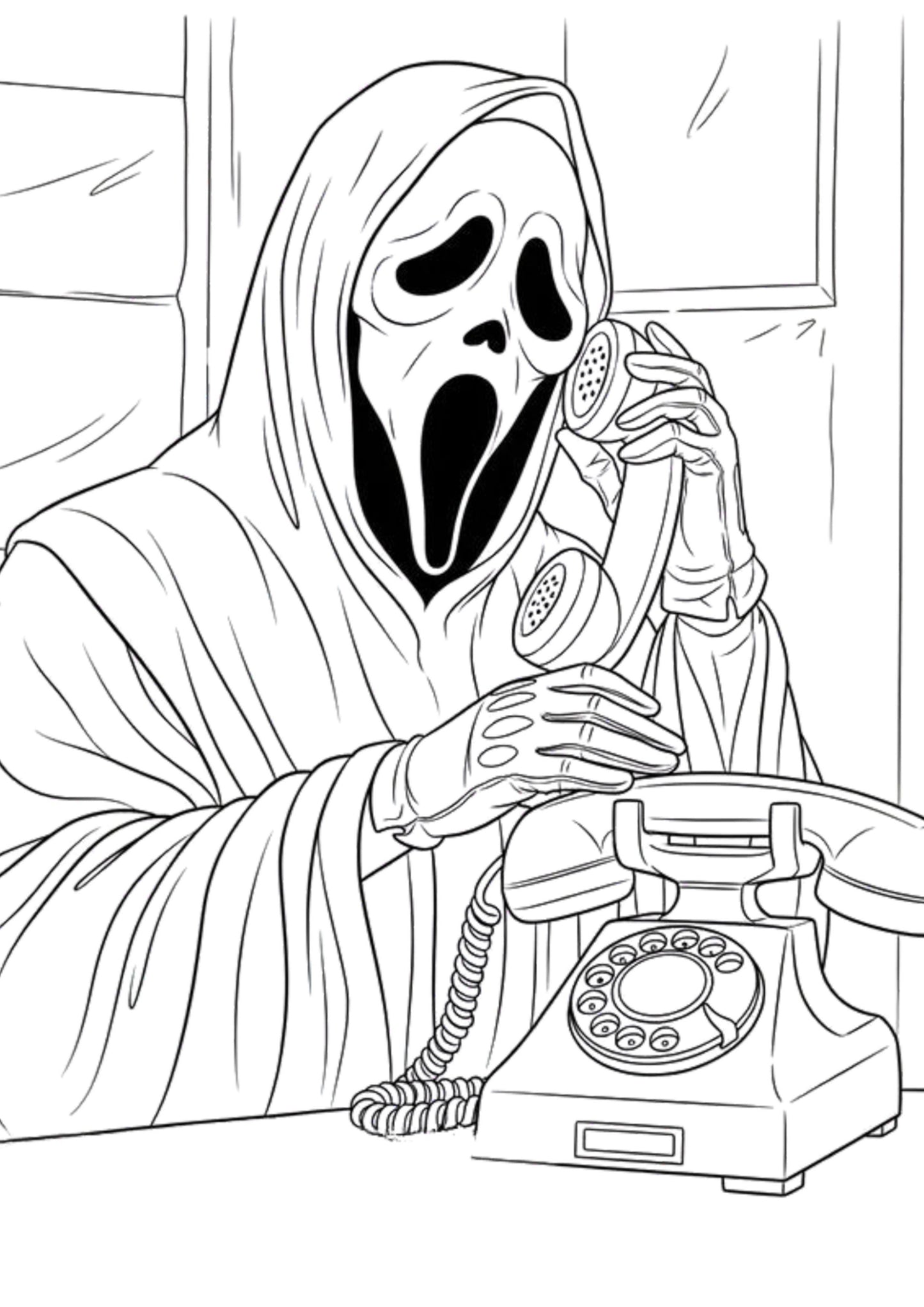 Scary Movie Colouring Book
