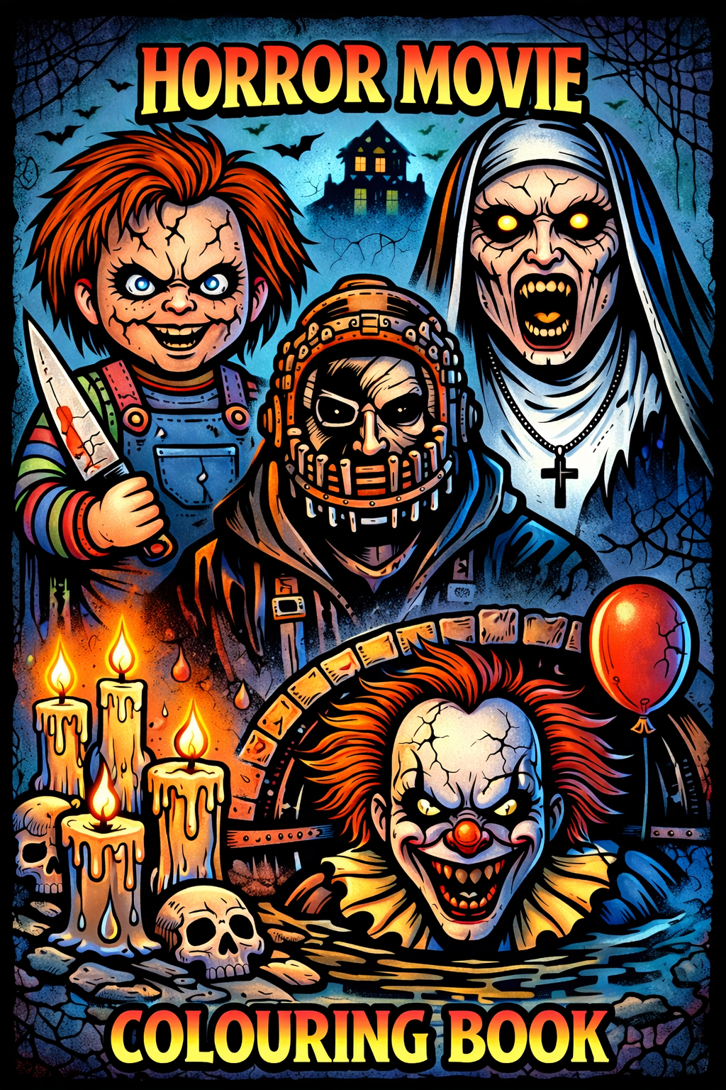 Serial Killer Colouring Book