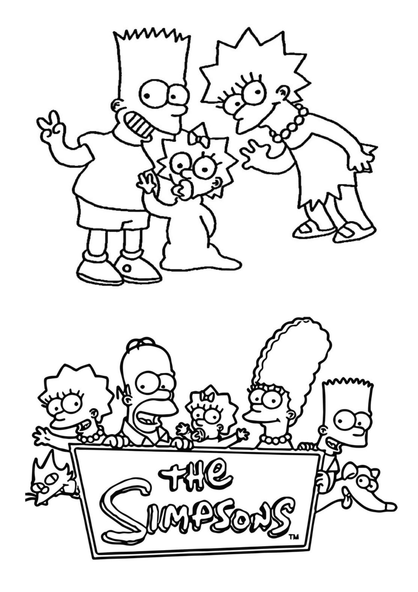 Simpsons Colouring Book