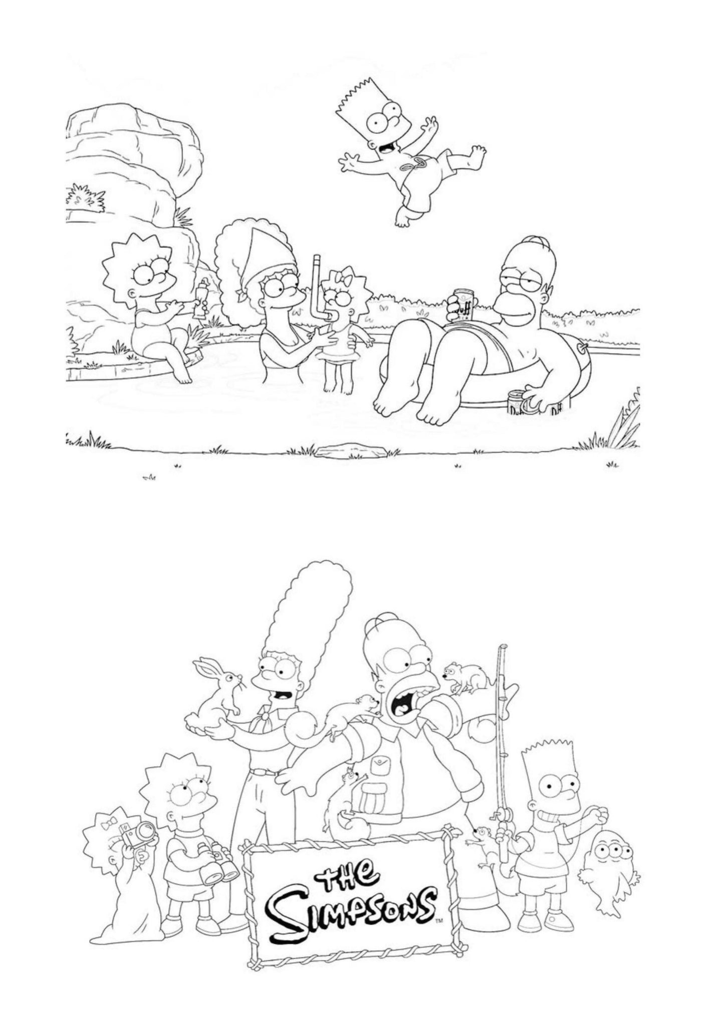 Simpsons Colouring Book