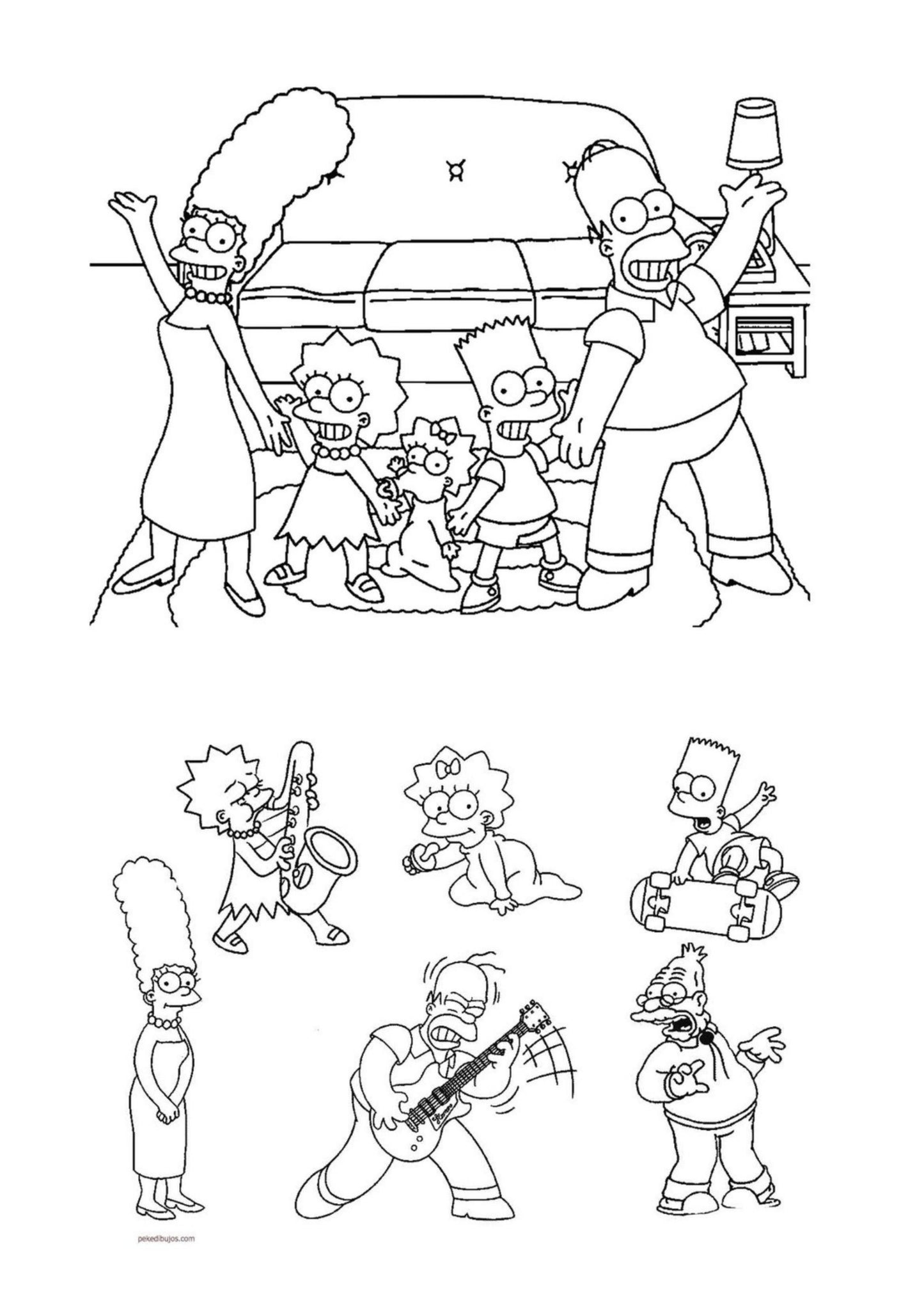 Simpsons Colouring Book