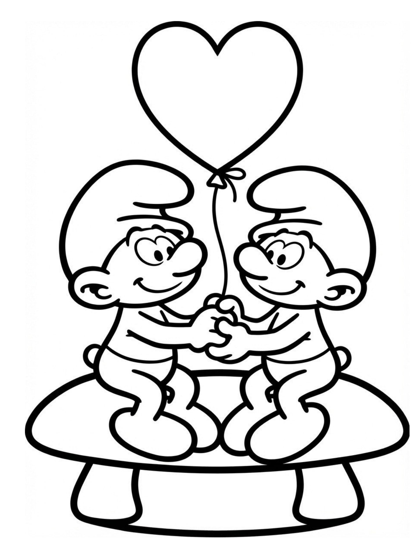 Smurf Love Colouring Book