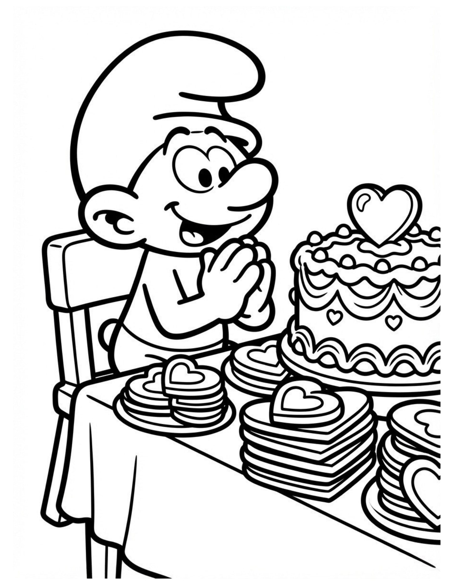 Smurf Love Colouring Book