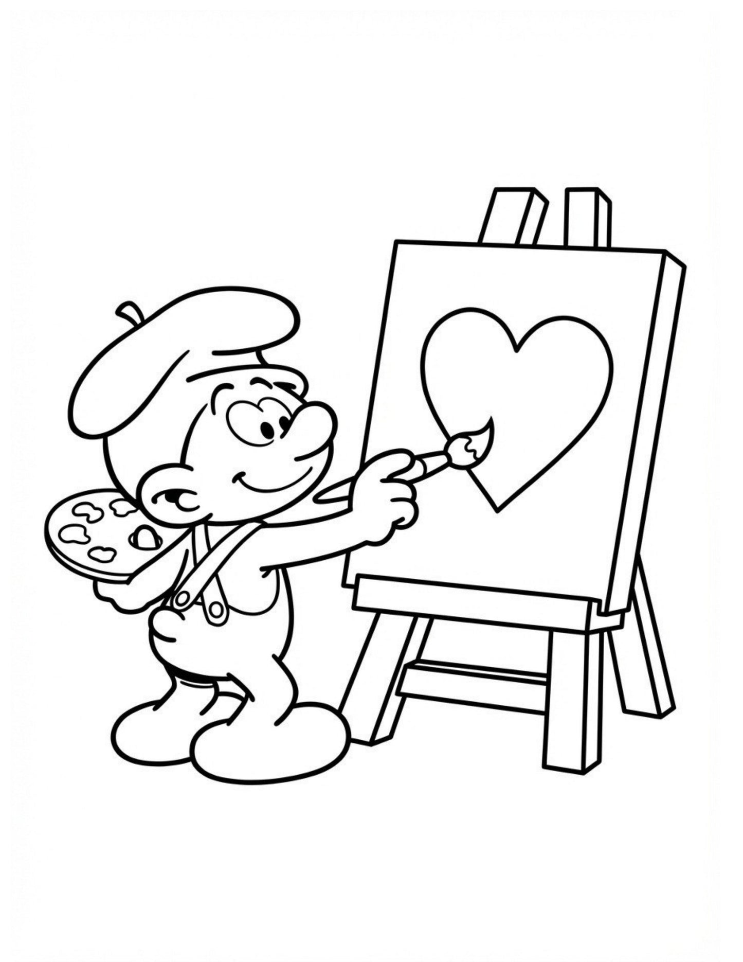 Smurf Love Colouring Book