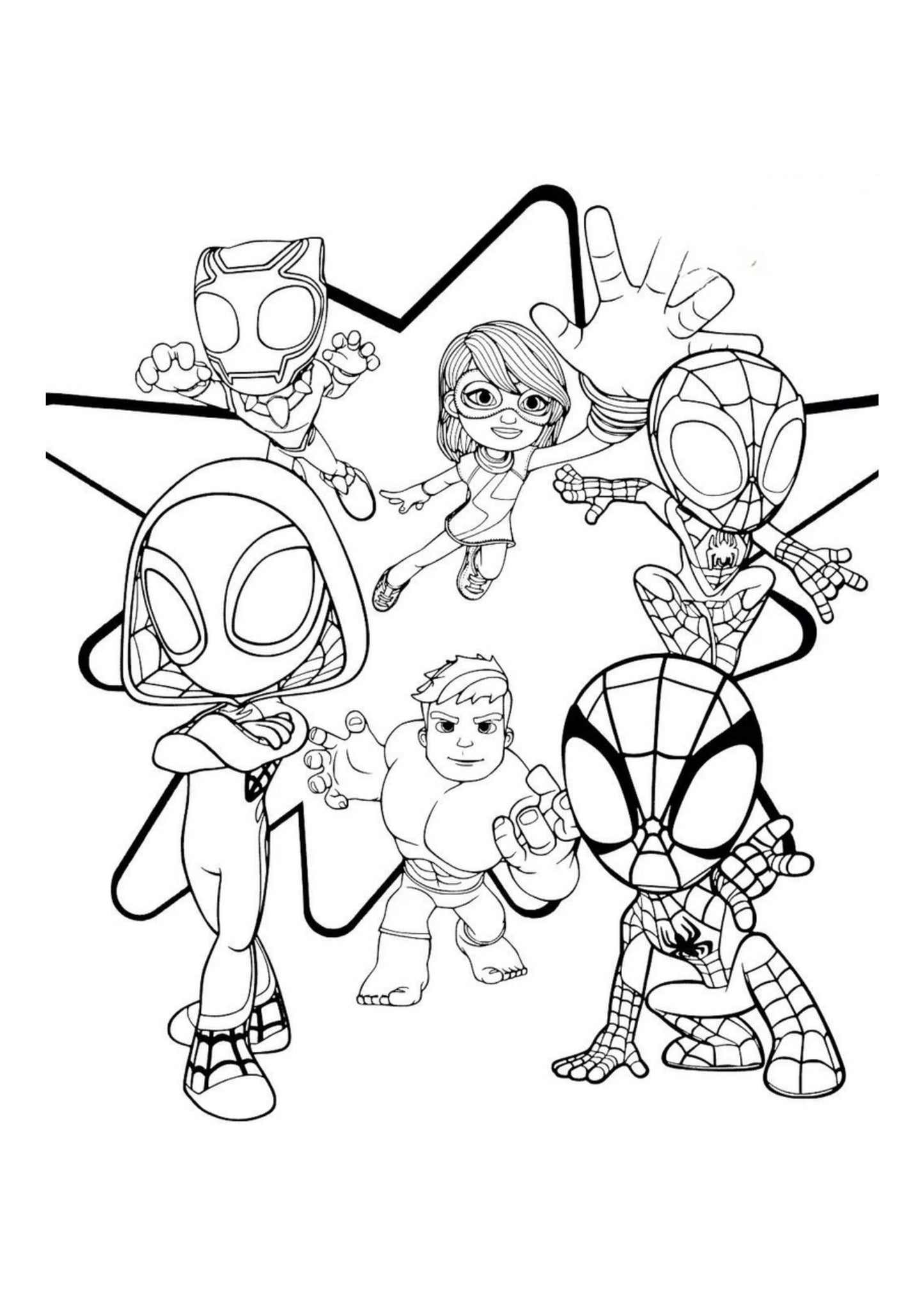 Spidey and Friends Colouring Book
