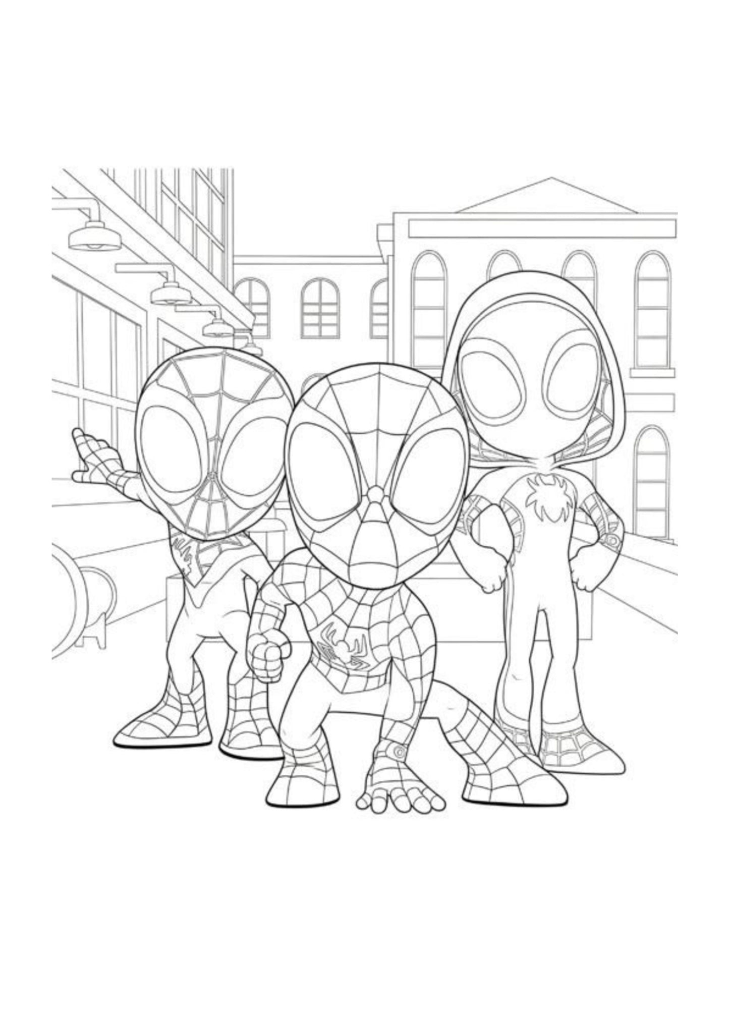 Spidey and Friends Colouring Book
