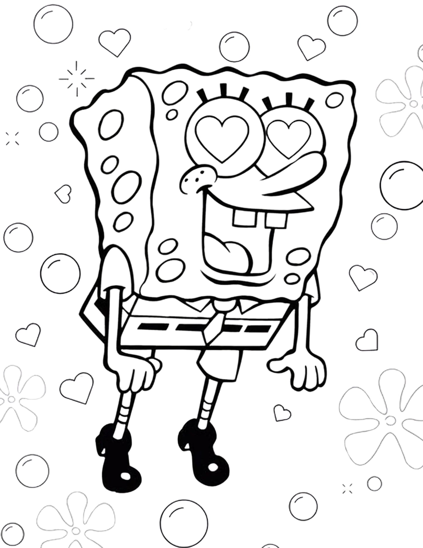 Sponge Bob Love Colouring Book