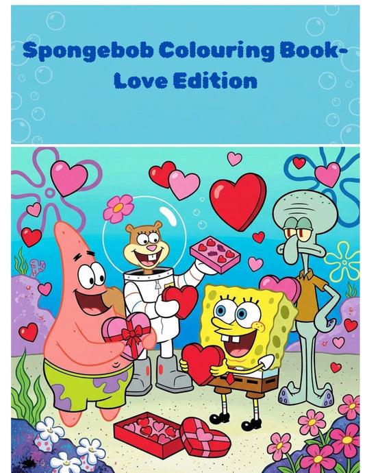 Sponge Bob Love Colouring Book