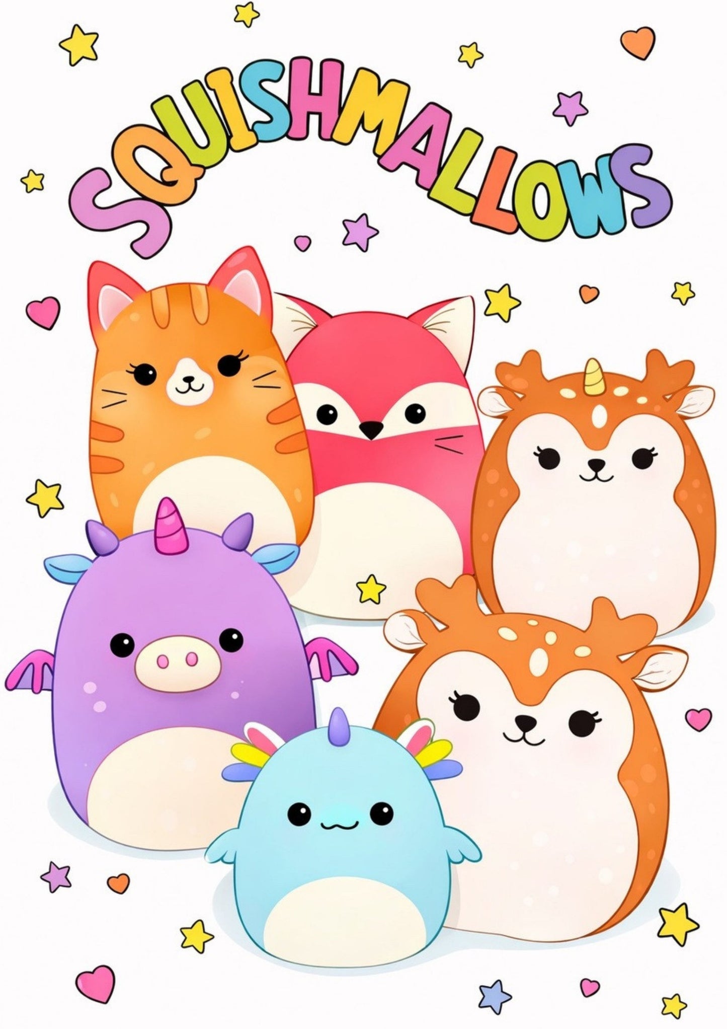 Squish Mallows Colouring Book