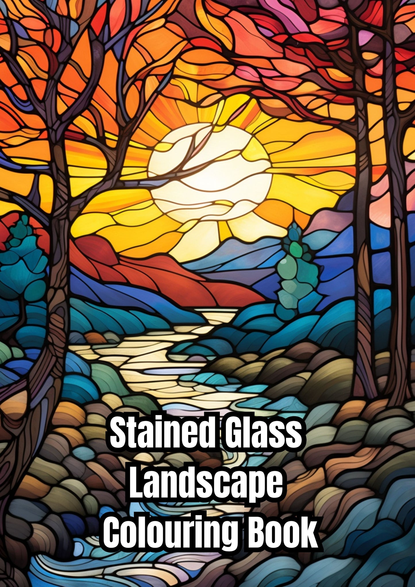 Stained Glass Window Colouring Book