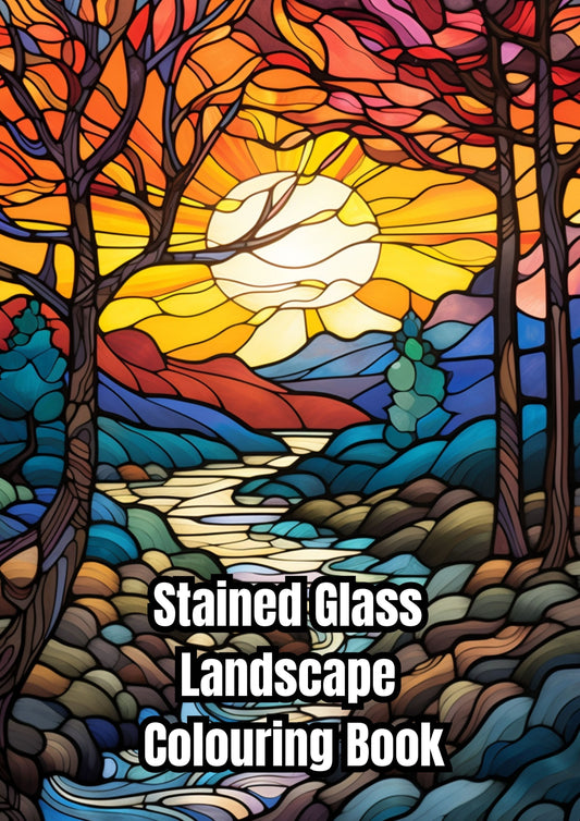 Stained Glass Window Colouring Book