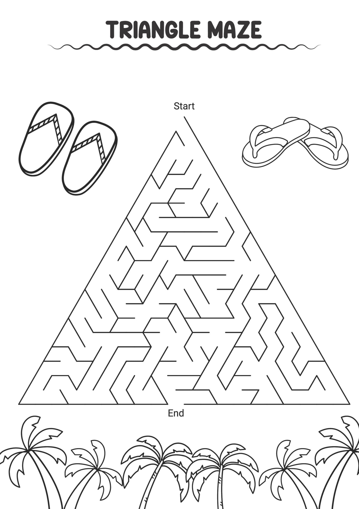 Summer Maze Fun Colouring Book