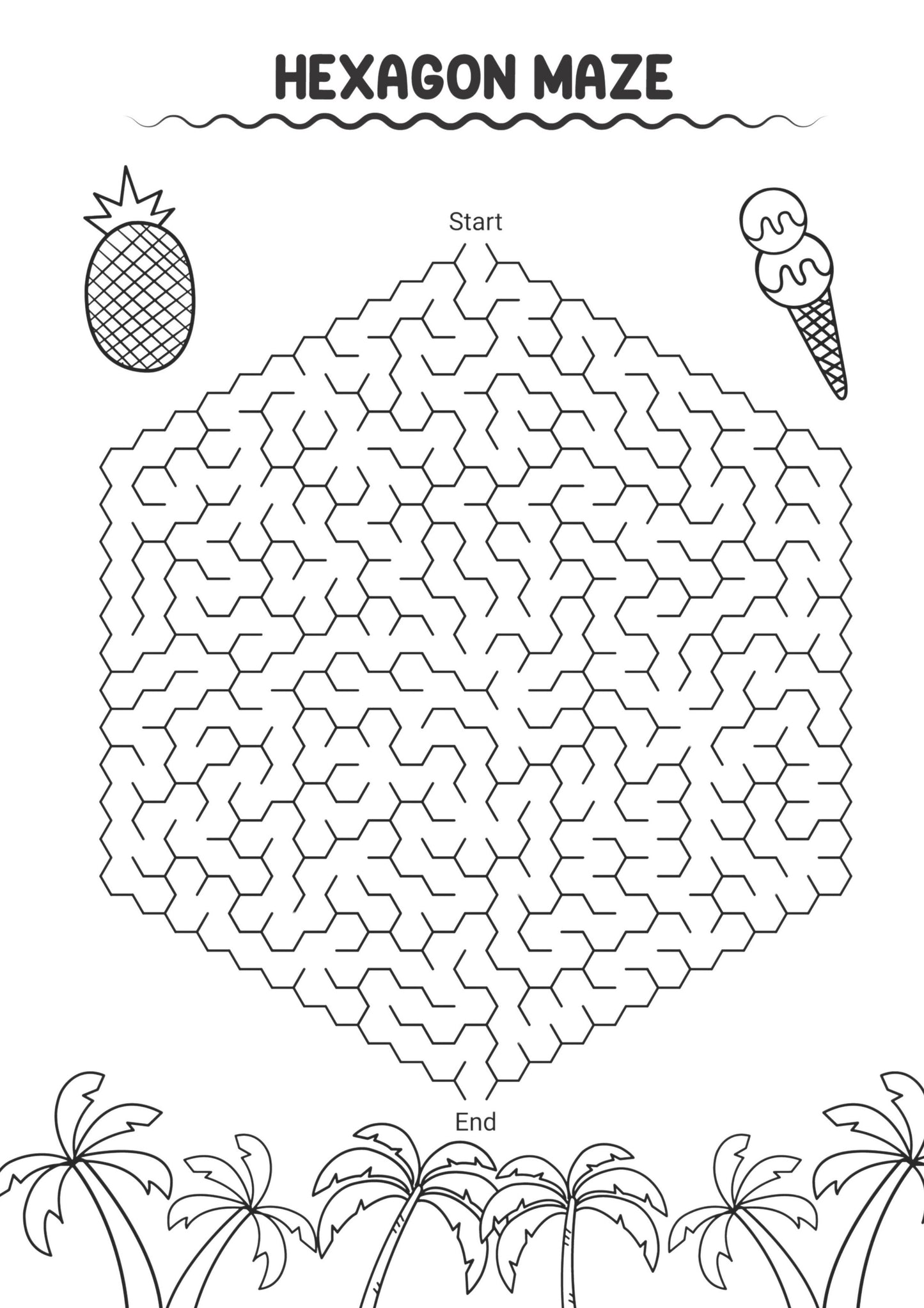 Summer Maze Fun Colouring Book
