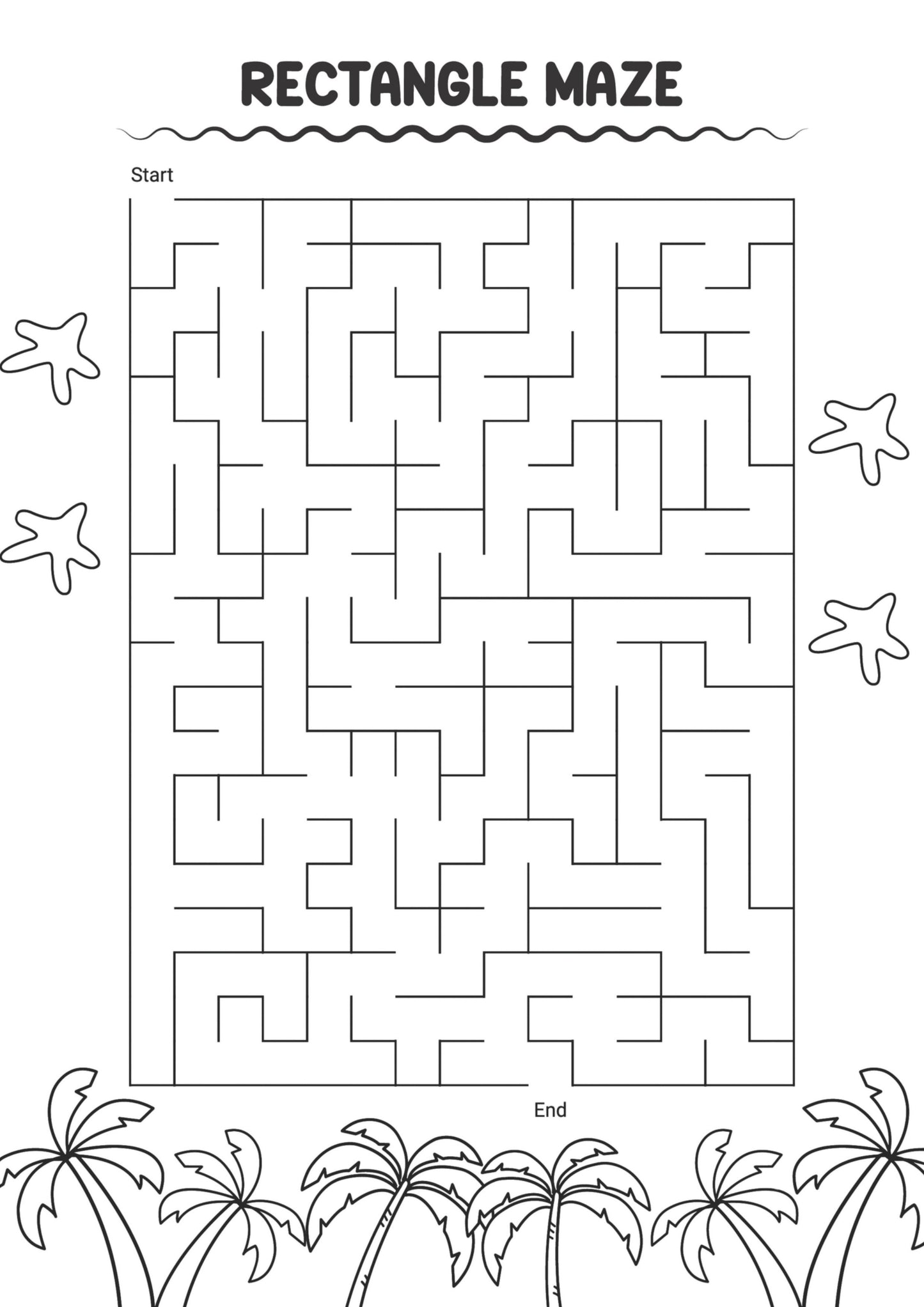 Summer Maze Fun Colouring Book