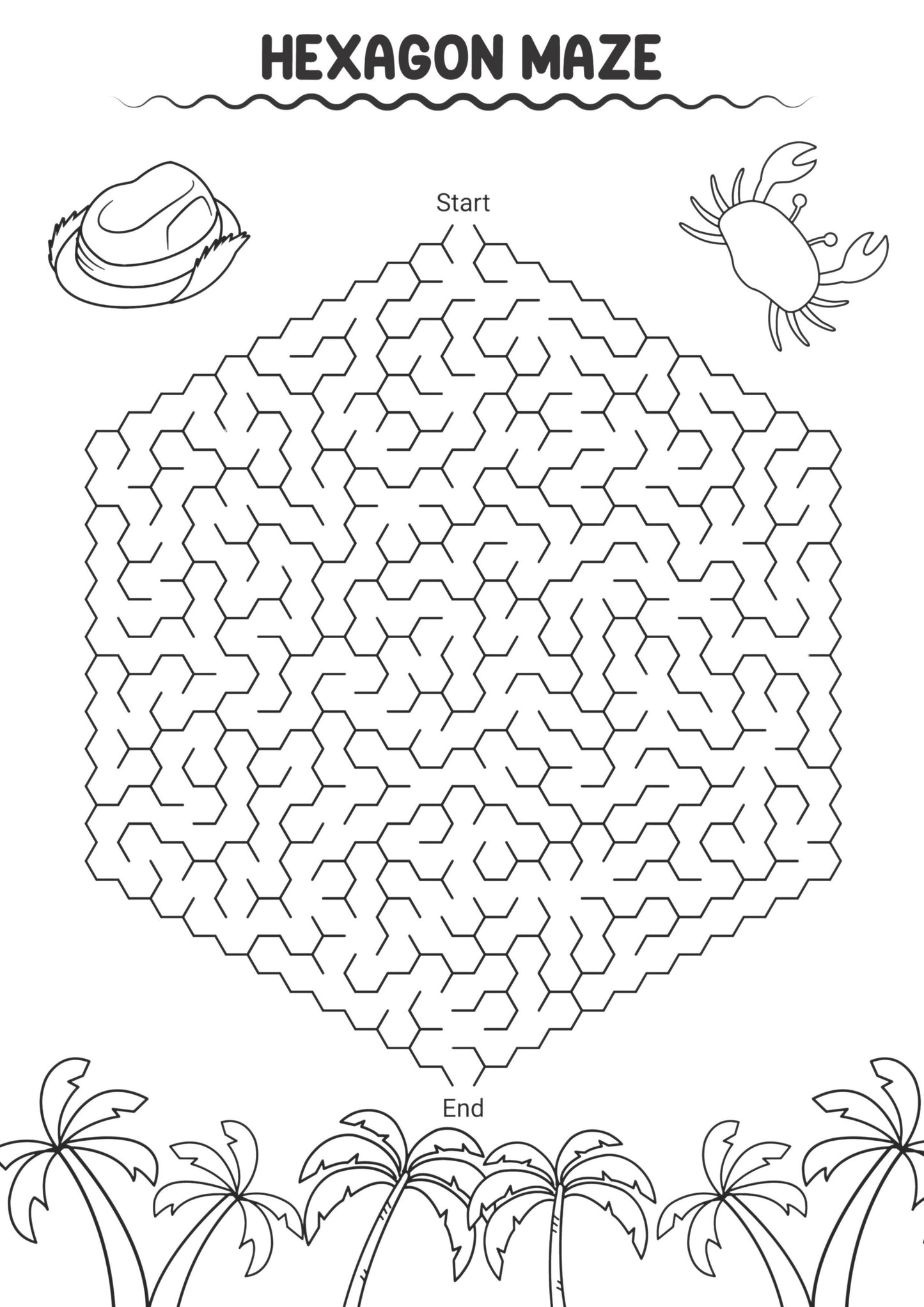 Summer Maze Fun Colouring Book