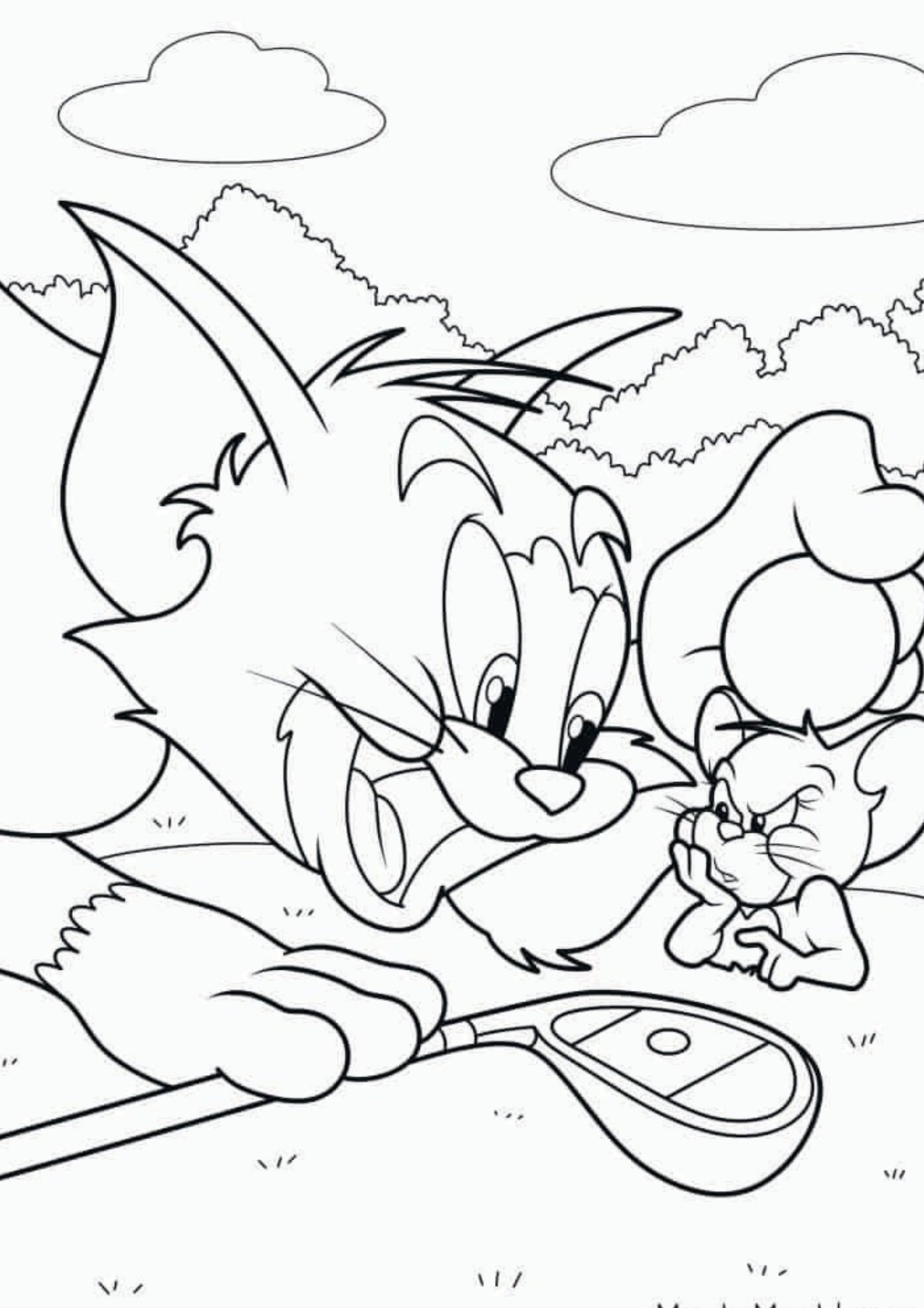 Tom and Jerry Colouring Book