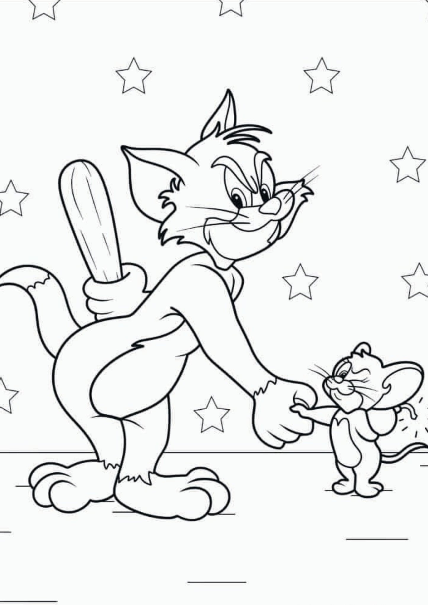 Tom and Jerry Colouring Book