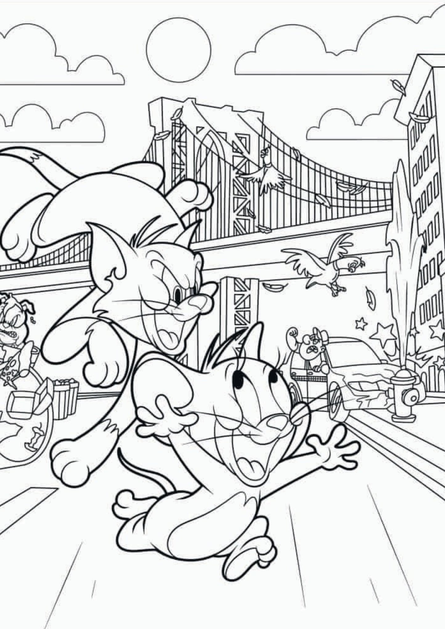 Tom and Jerry Colouring Book