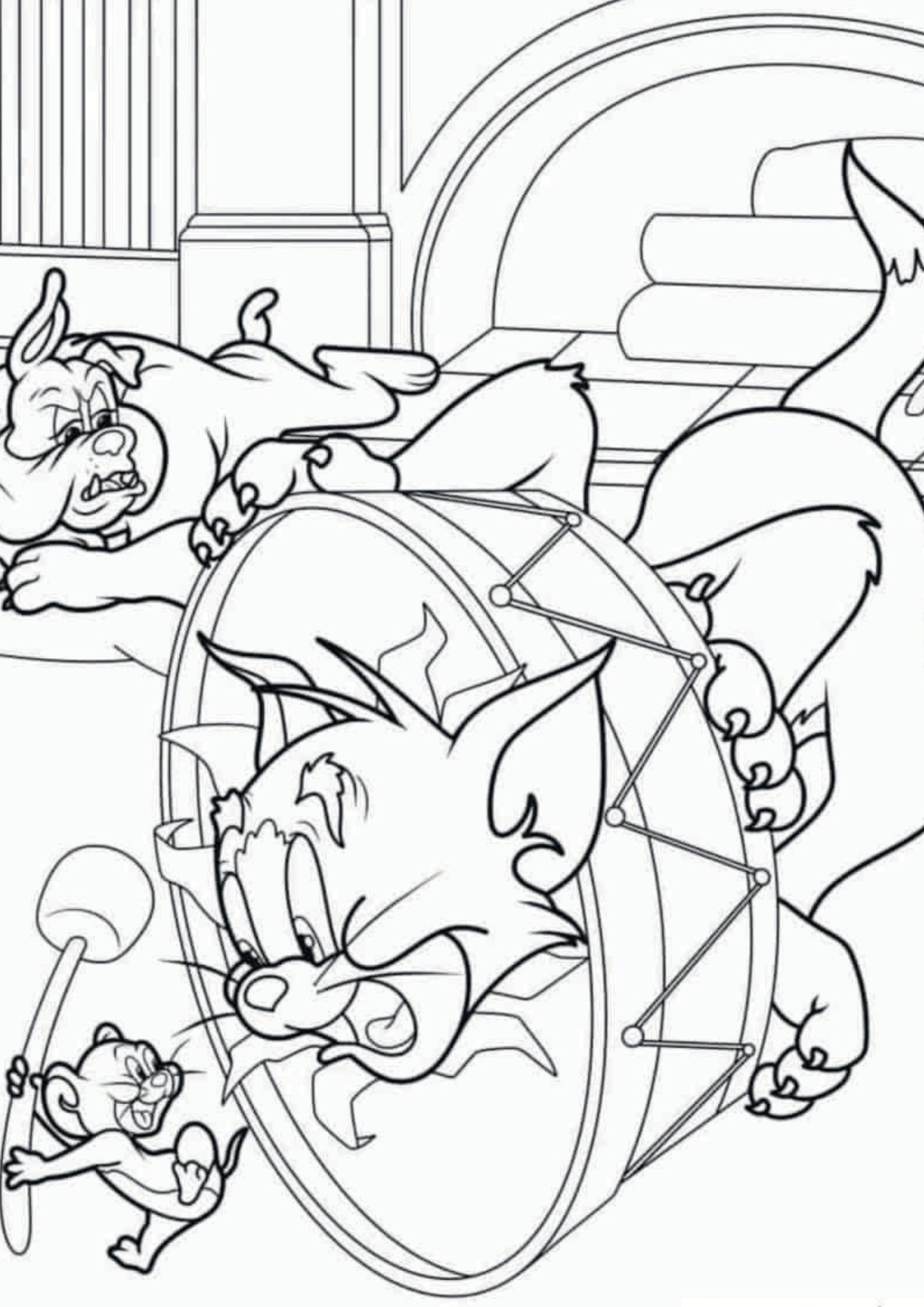 Tom and Jerry Colouring Book