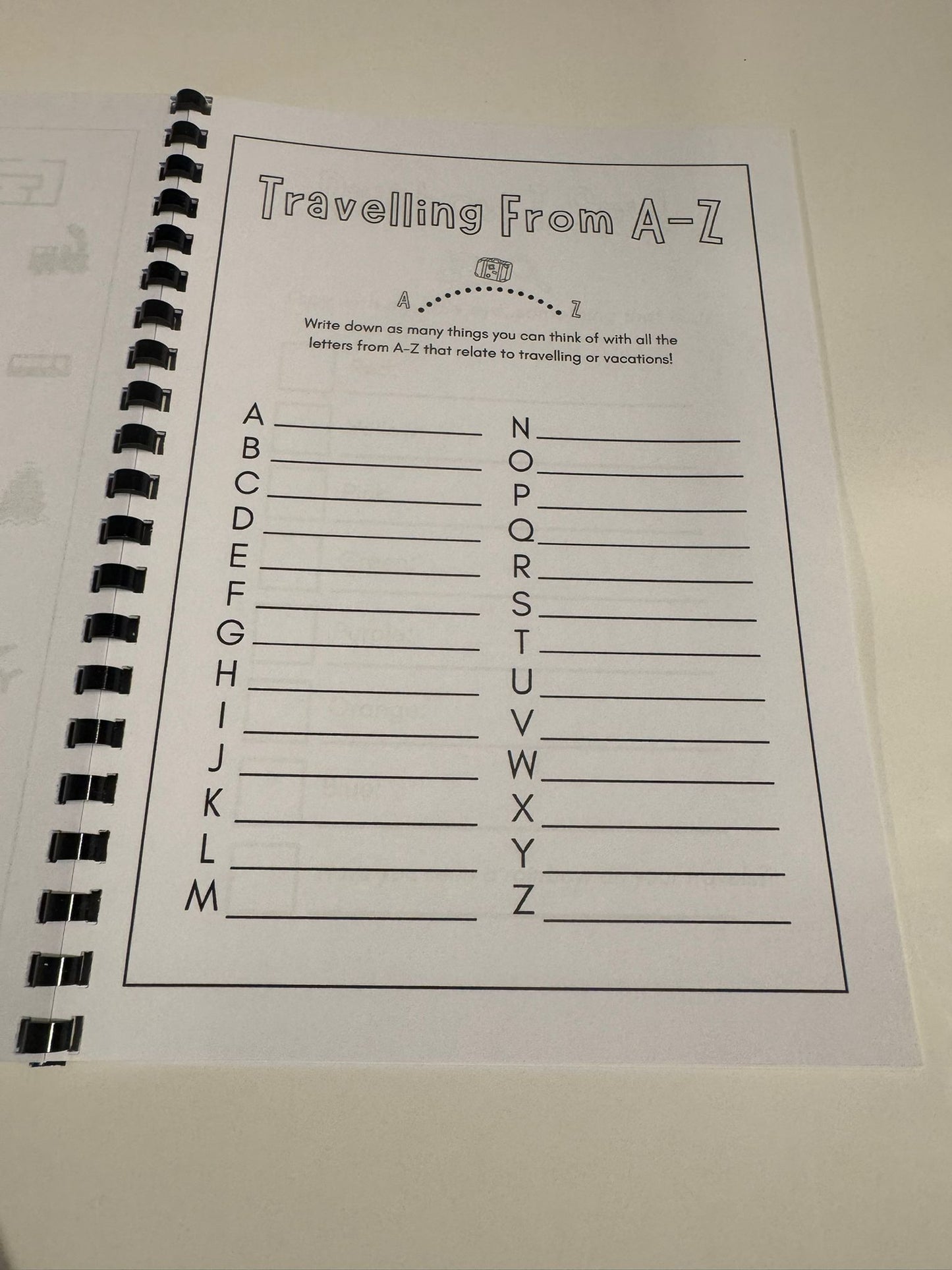 Travel Colouring Book