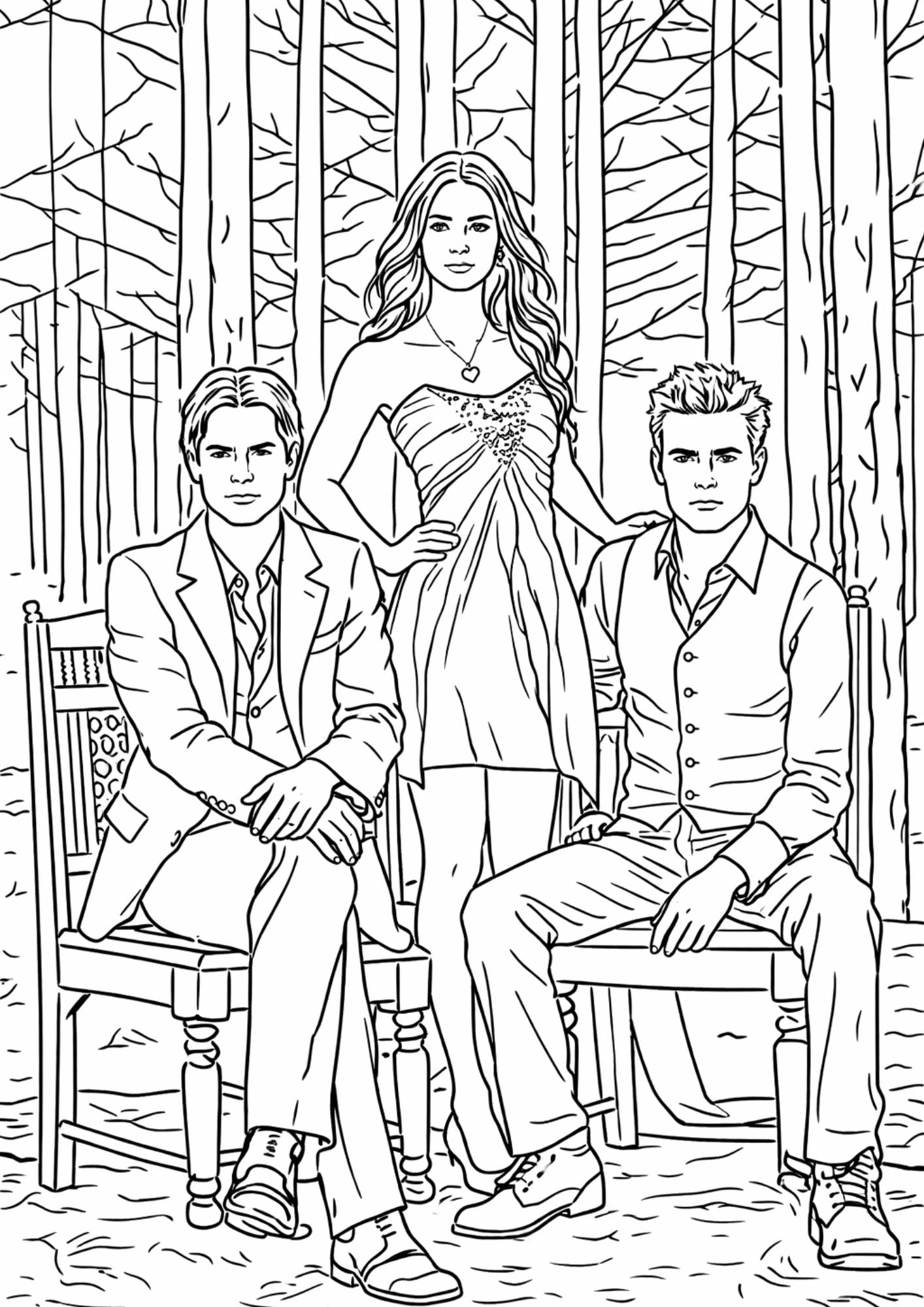 Vampire Diaries Colouring Book
