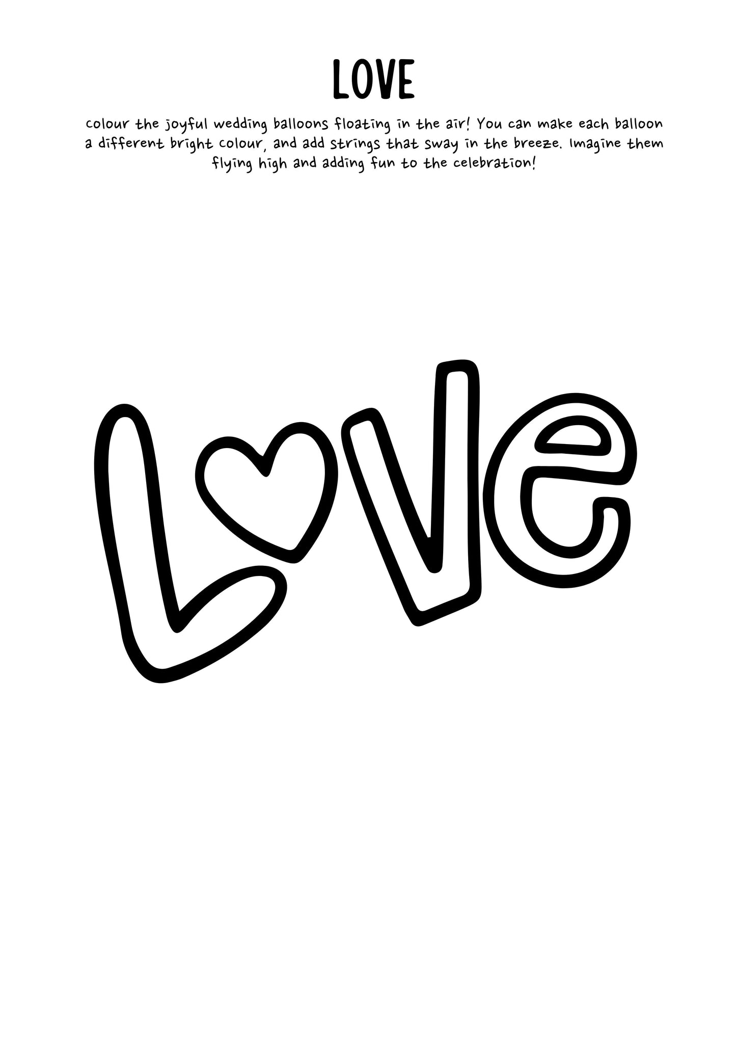 Wedding Activity Colouring Book