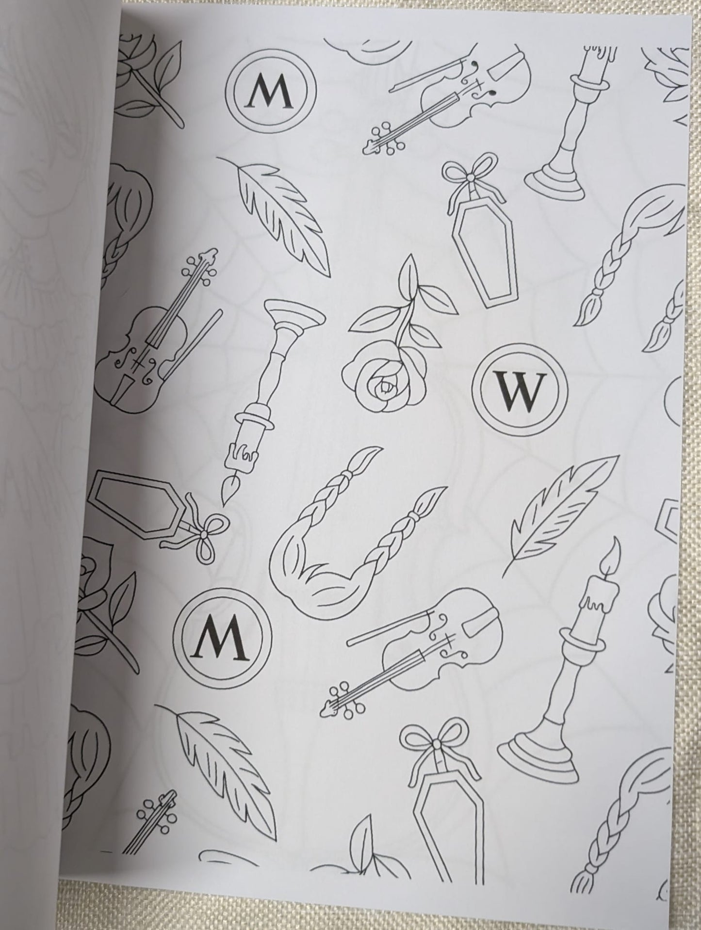Wednesday Colouring Book